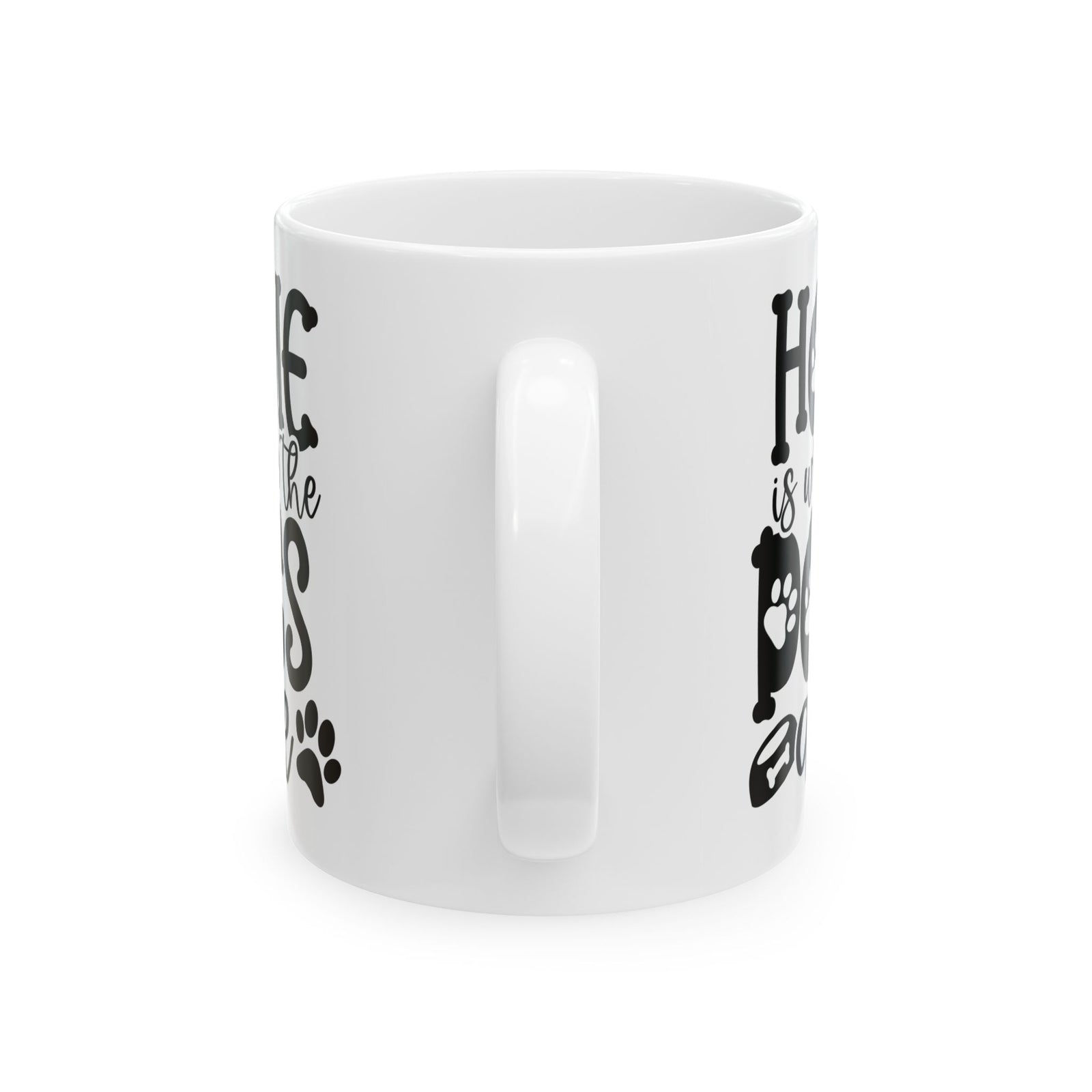 Home is Where the Dogs Are Cute Ceramic Mug Coffee Cup (11oz & 15oz)