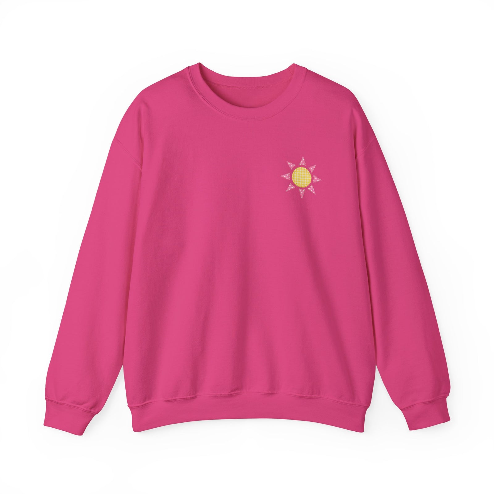 See You Sunday Christian Sweatshirt Cute Church Sun Faux Fabric Crewneck