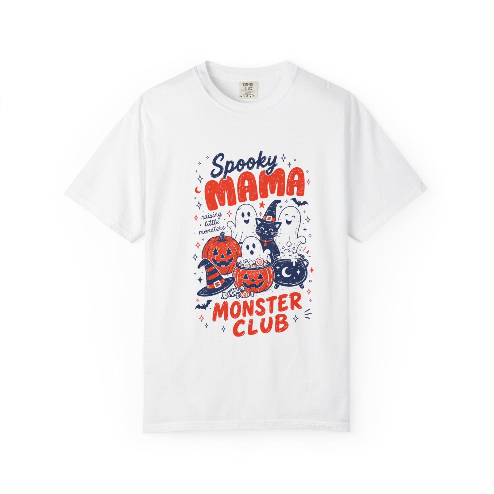 Spooky Mama Monster Club T-Shirt Cute Mom Halloween Tee