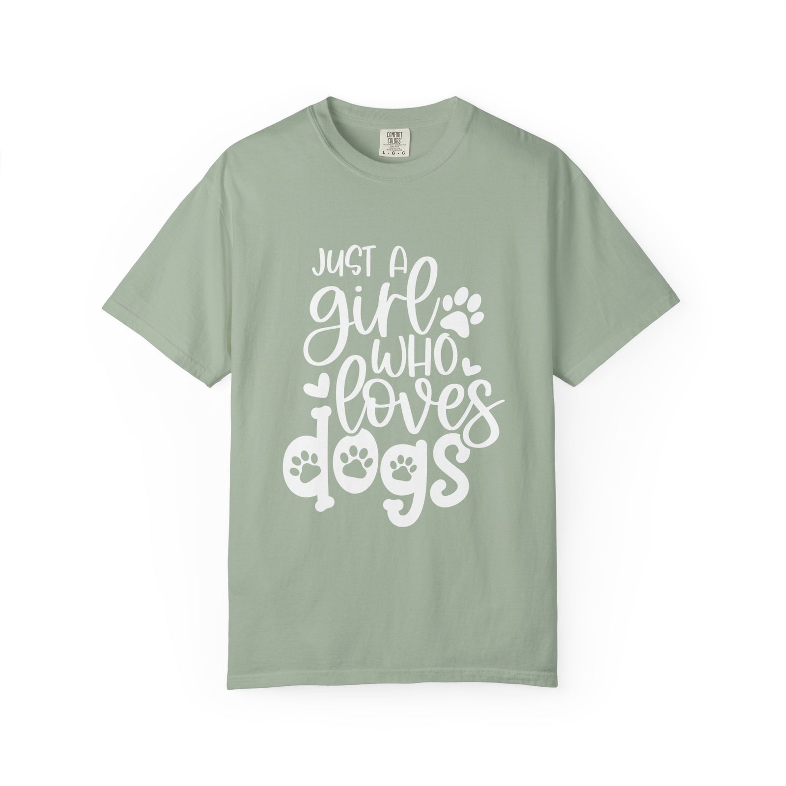 Just a Girl Who Loves Dogs T-Shirt Cute Dog Mom Graphic Tee