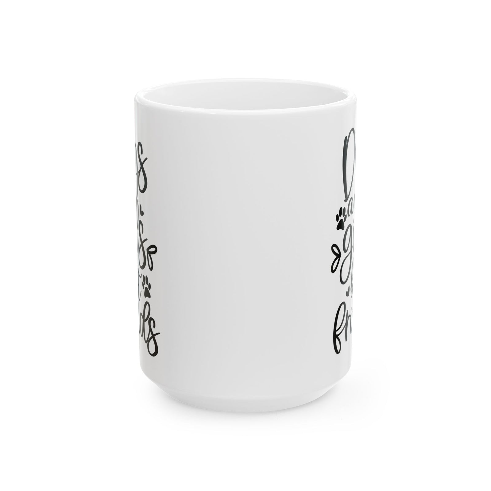 Dogs are Girls Best Friends Cute Ceramic Mug Coffee Cup (11oz & 15oz)