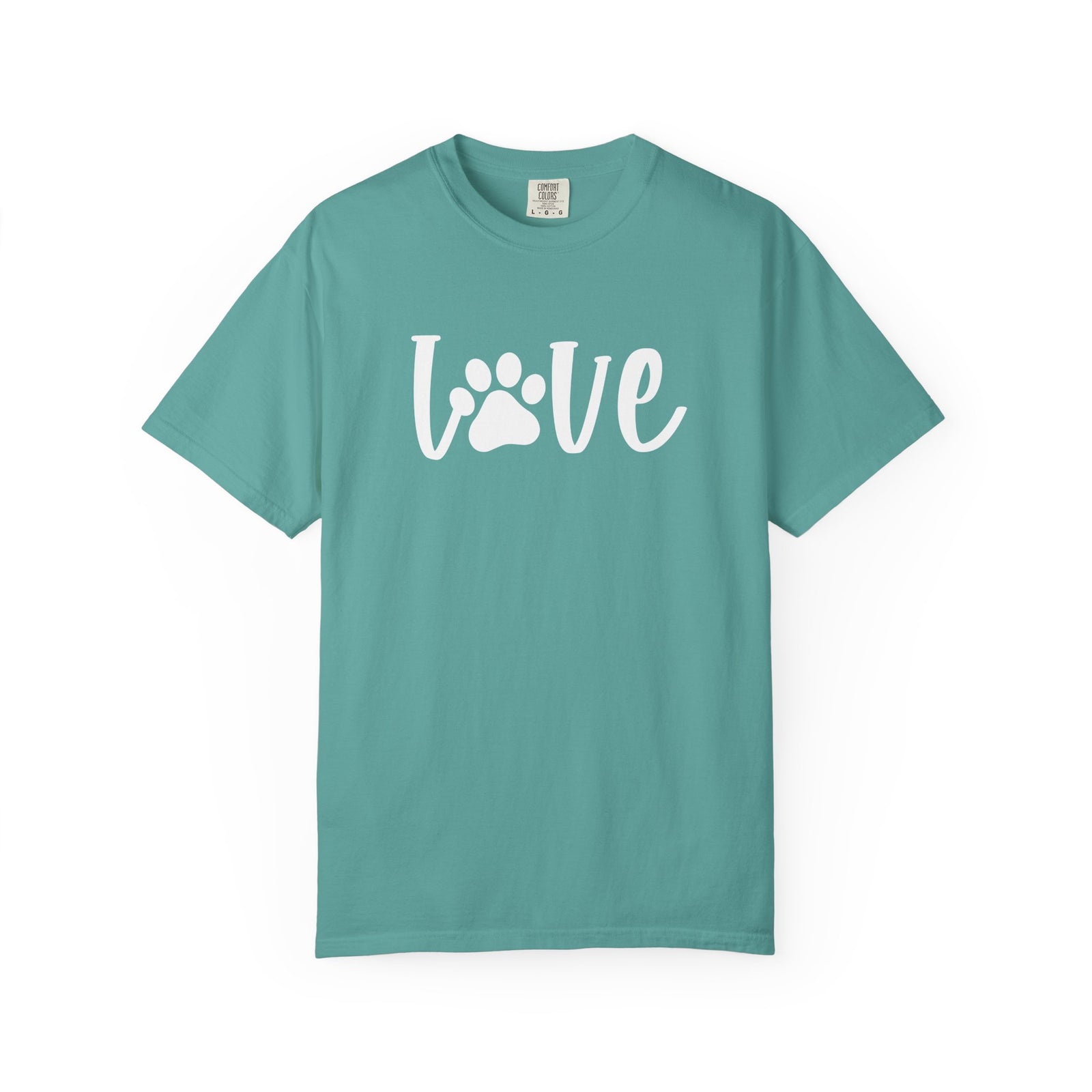 Love Paw T-Shirt Valentine's Day Cute Pet Lover Graphic Unisex Short Sleeve Tee