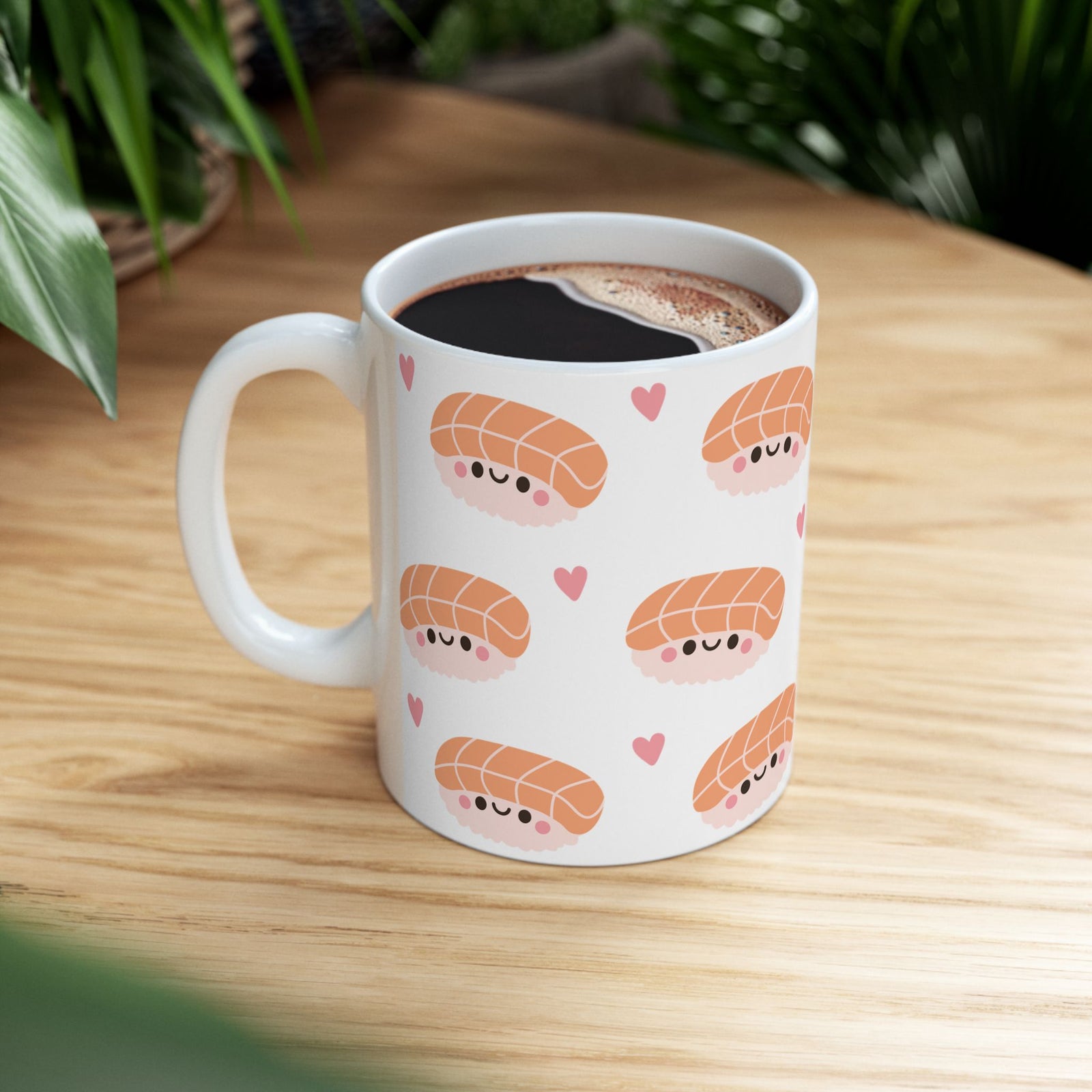 Kawaii Sushi Cute Ceramic Mug Coffee Cup (11oz & 15oz)