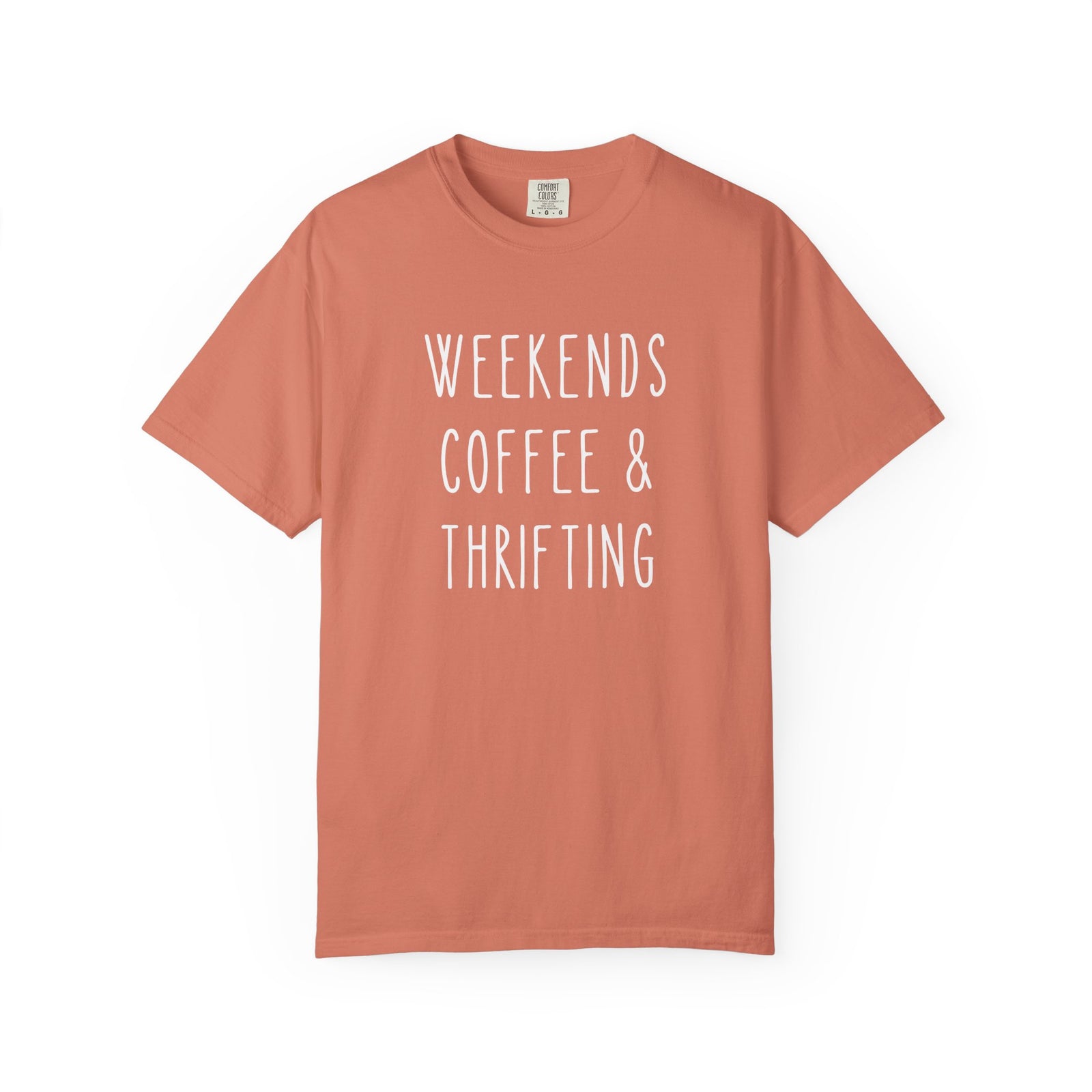 Weekends Coffee & Thrifting T-Shirt Graphic Unisex Tee - Sydney So Sweet