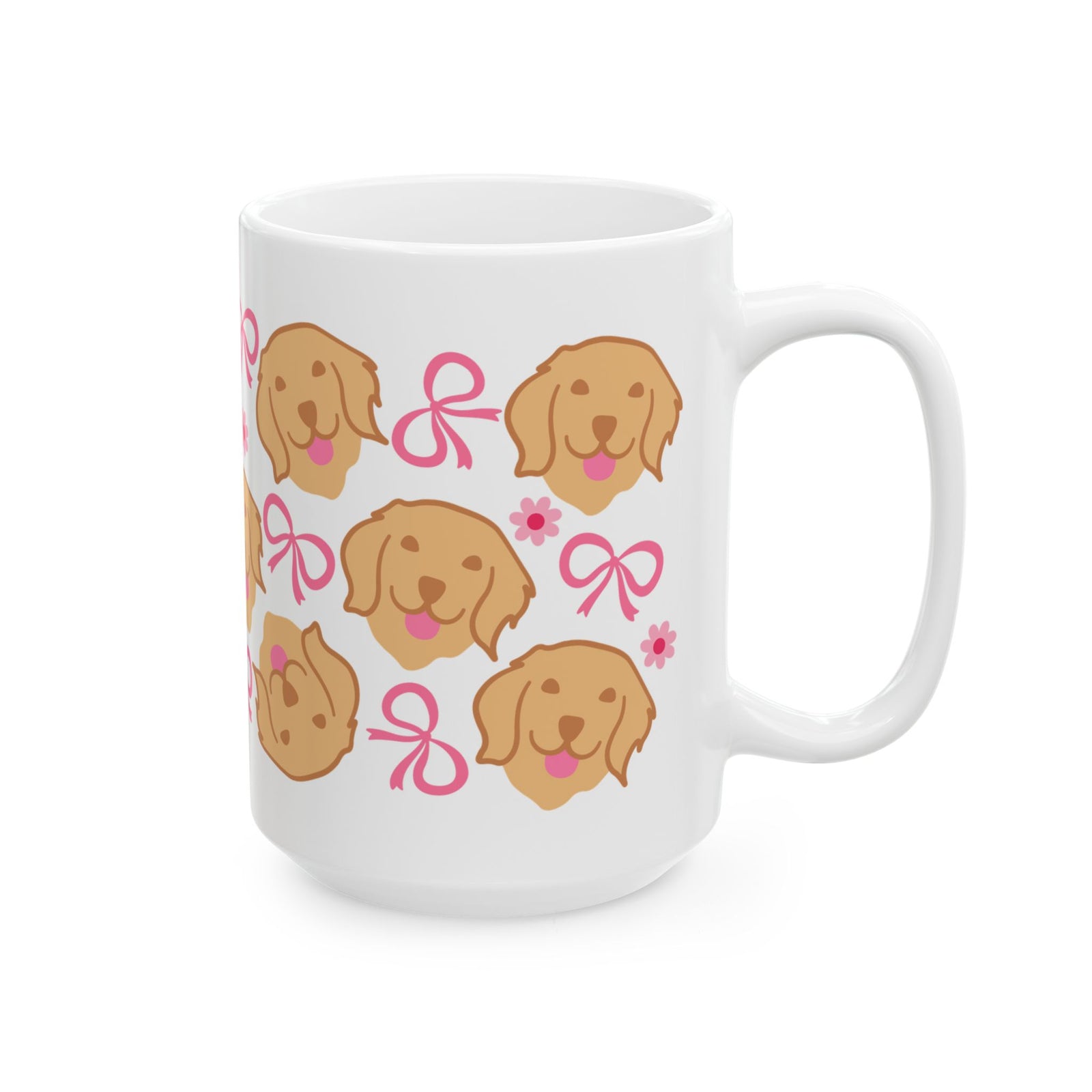 Bows & Dogs Cute Mug Coffee Cup (11oz & 15oz) - Sydney So Sweet