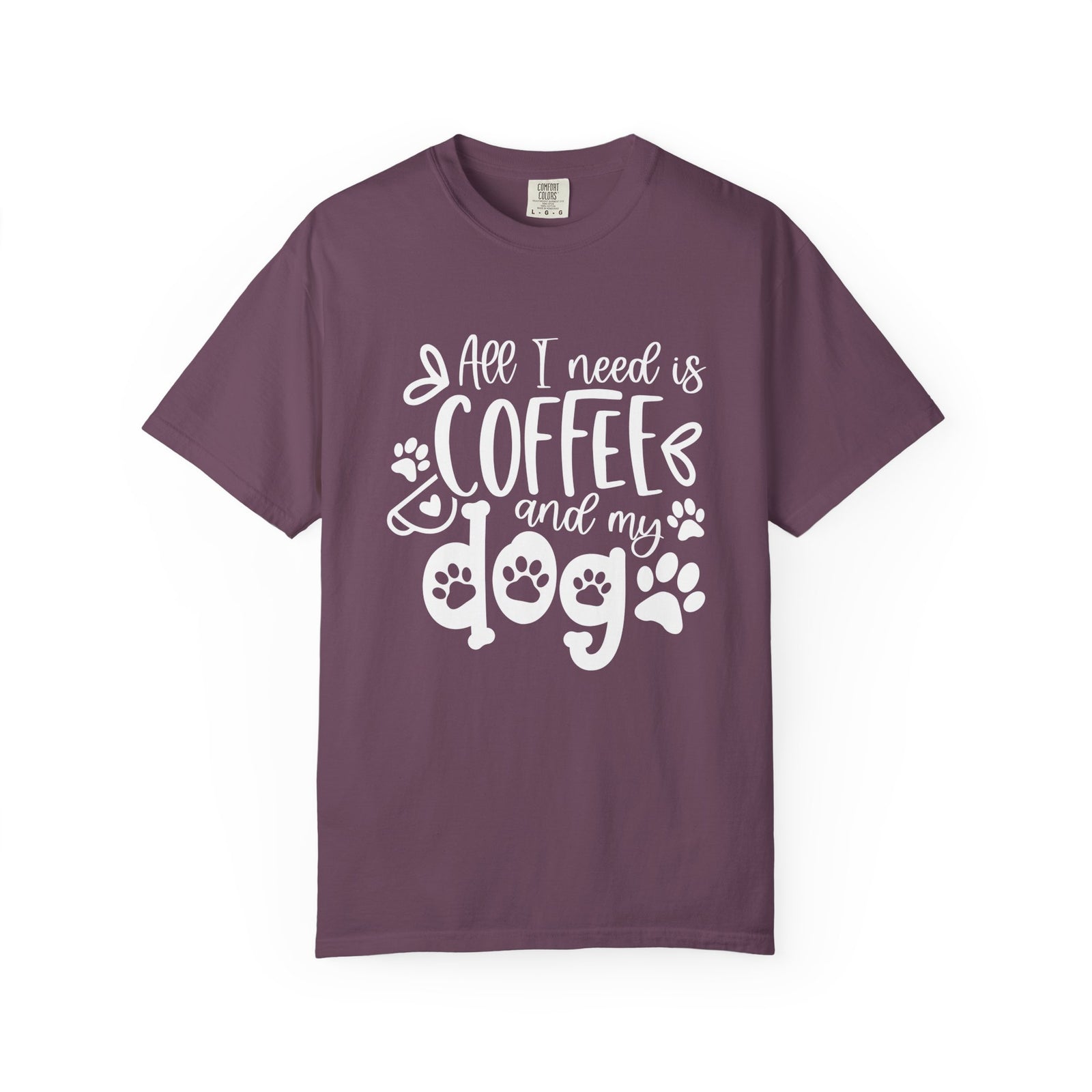 Coffee and My Dog T-Shirt Cute Dog Lover Coffee Graphic Tee