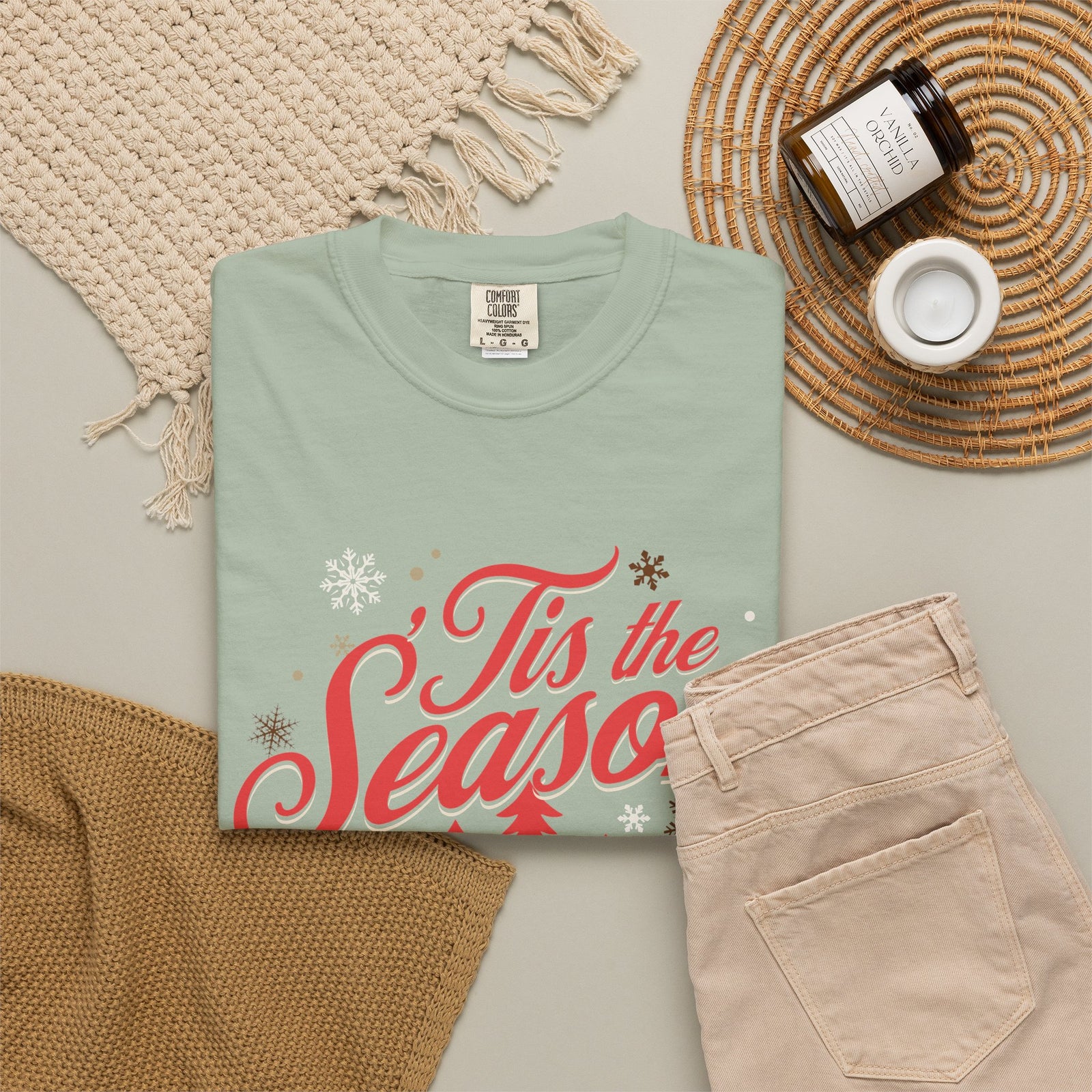 Tis the Season to Celebrate Jesus Christmas T-Shirt Christian Graphic Tee