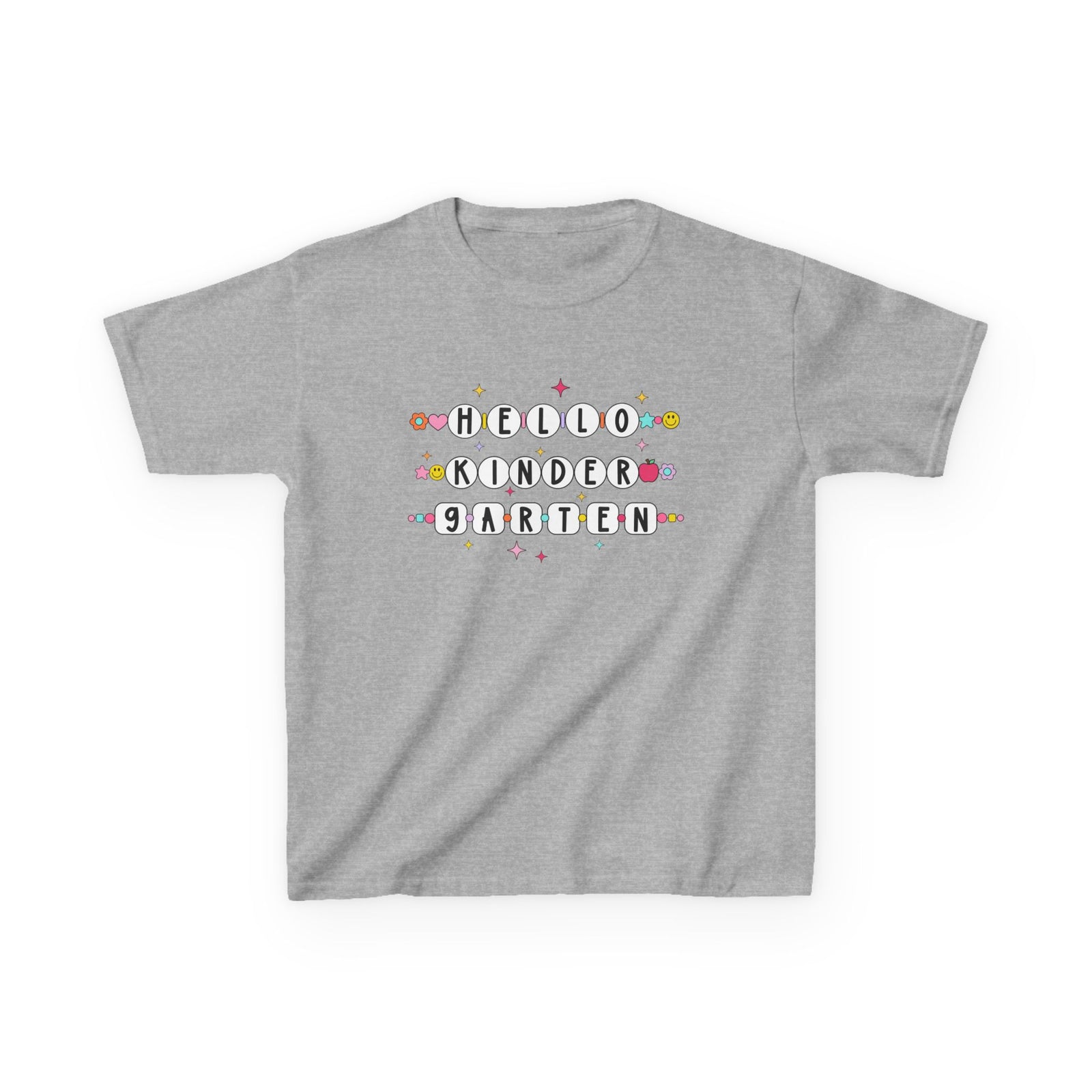 Friendship Bracelets Hello Kindergarten Kids Tee Cute Grade K Back to School T-Shirt