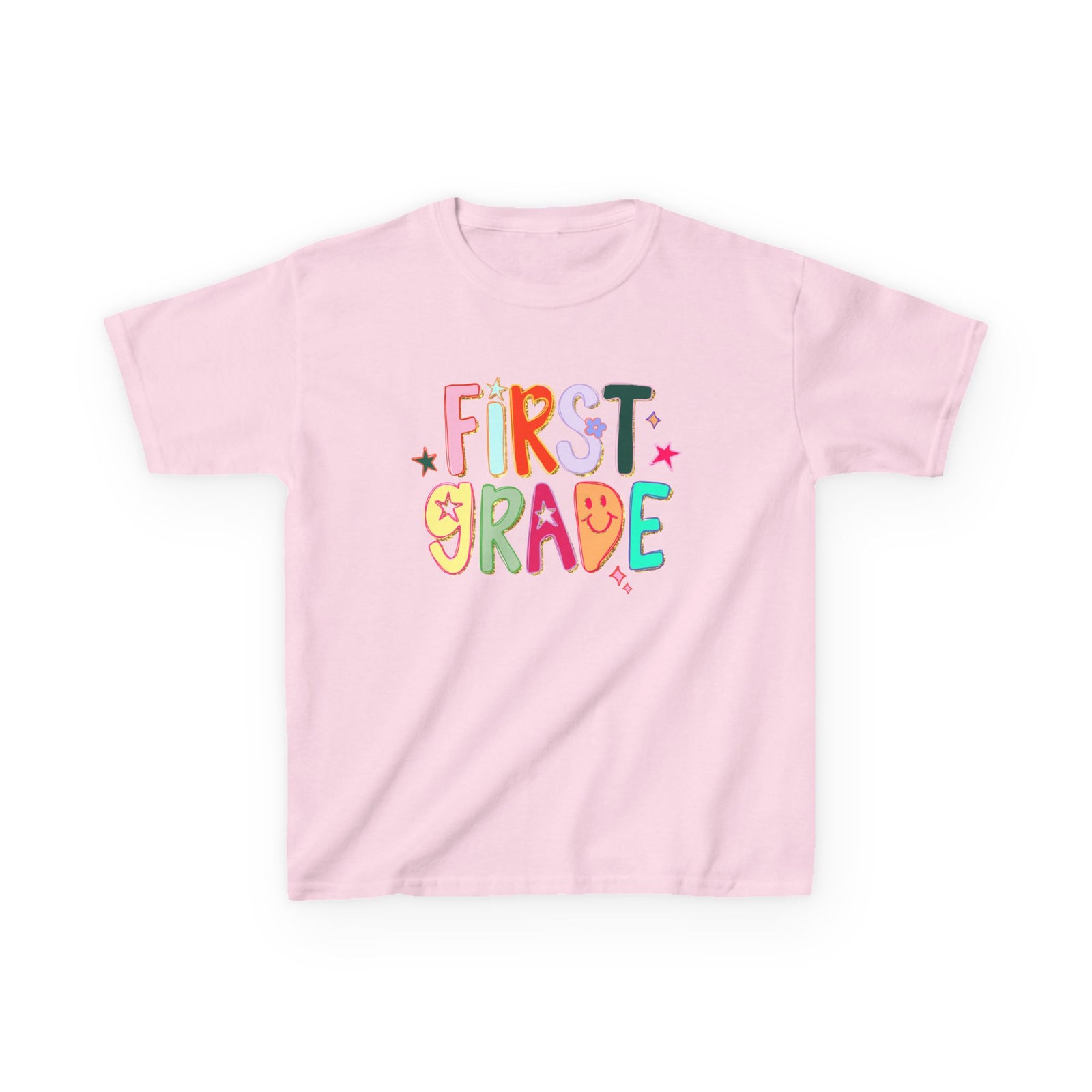 First Grade Kids T-Shirt Cute & Colorful Back to School 1st Grade Tee
