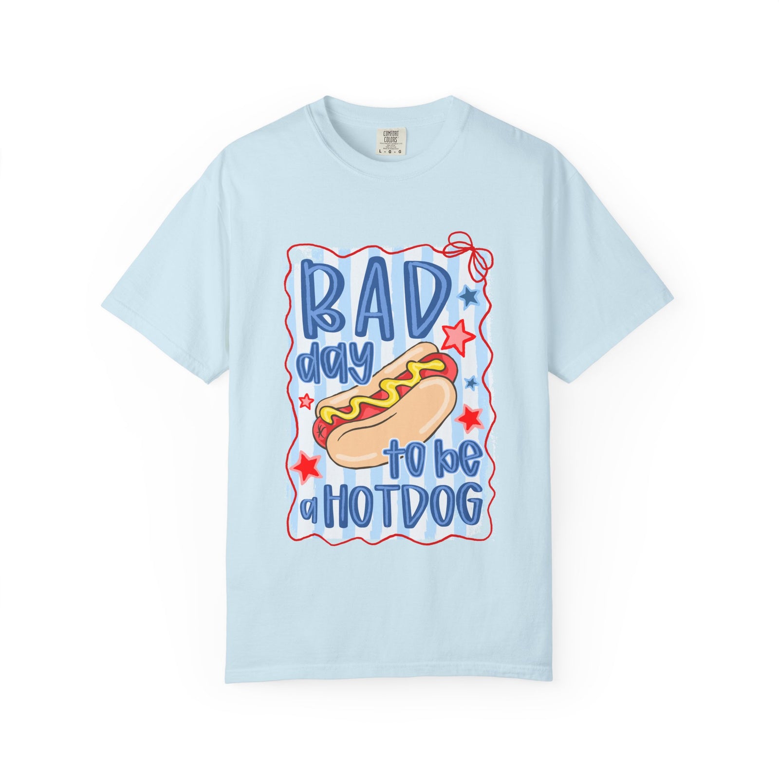 Bad Day to Be a Hotdog T-Shirt Funny Retro Patriotic Graphic Tee