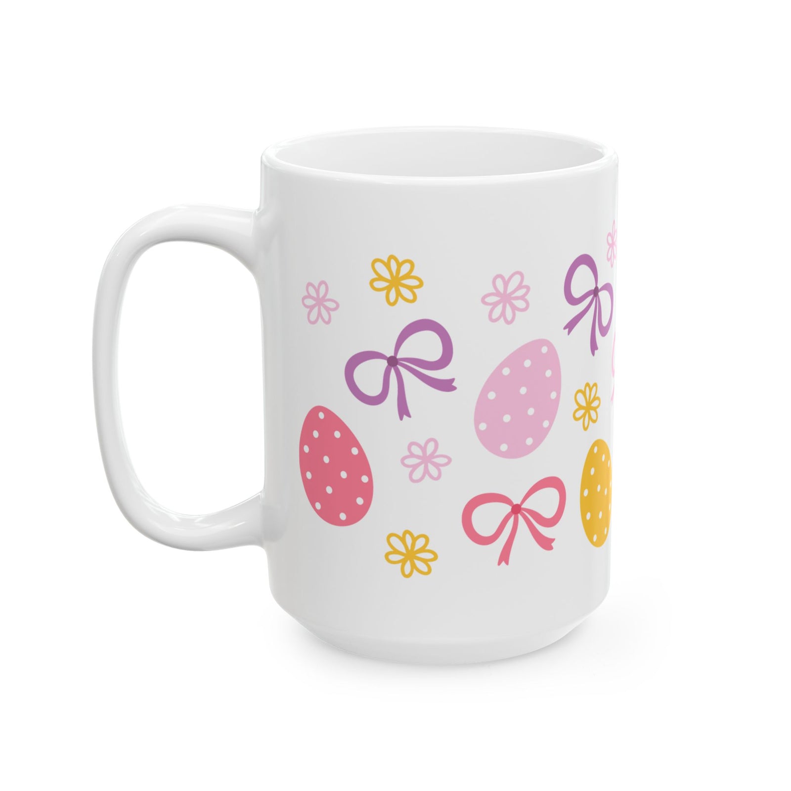 Easter Bows Cute Ceramic Mug Coffee Cup (11oz & 15oz)