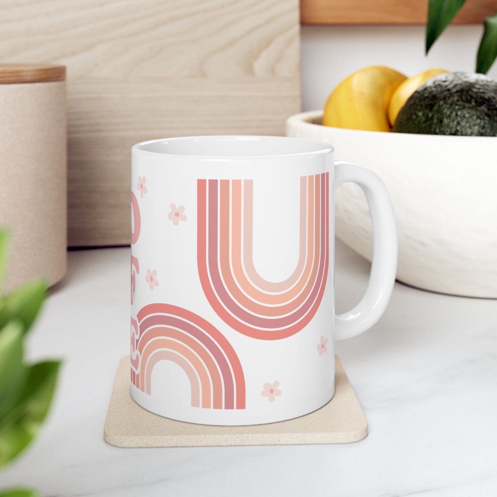 Boho Coffee Cute Ceramic Mug Coffee Cup (11oz & 15oz)