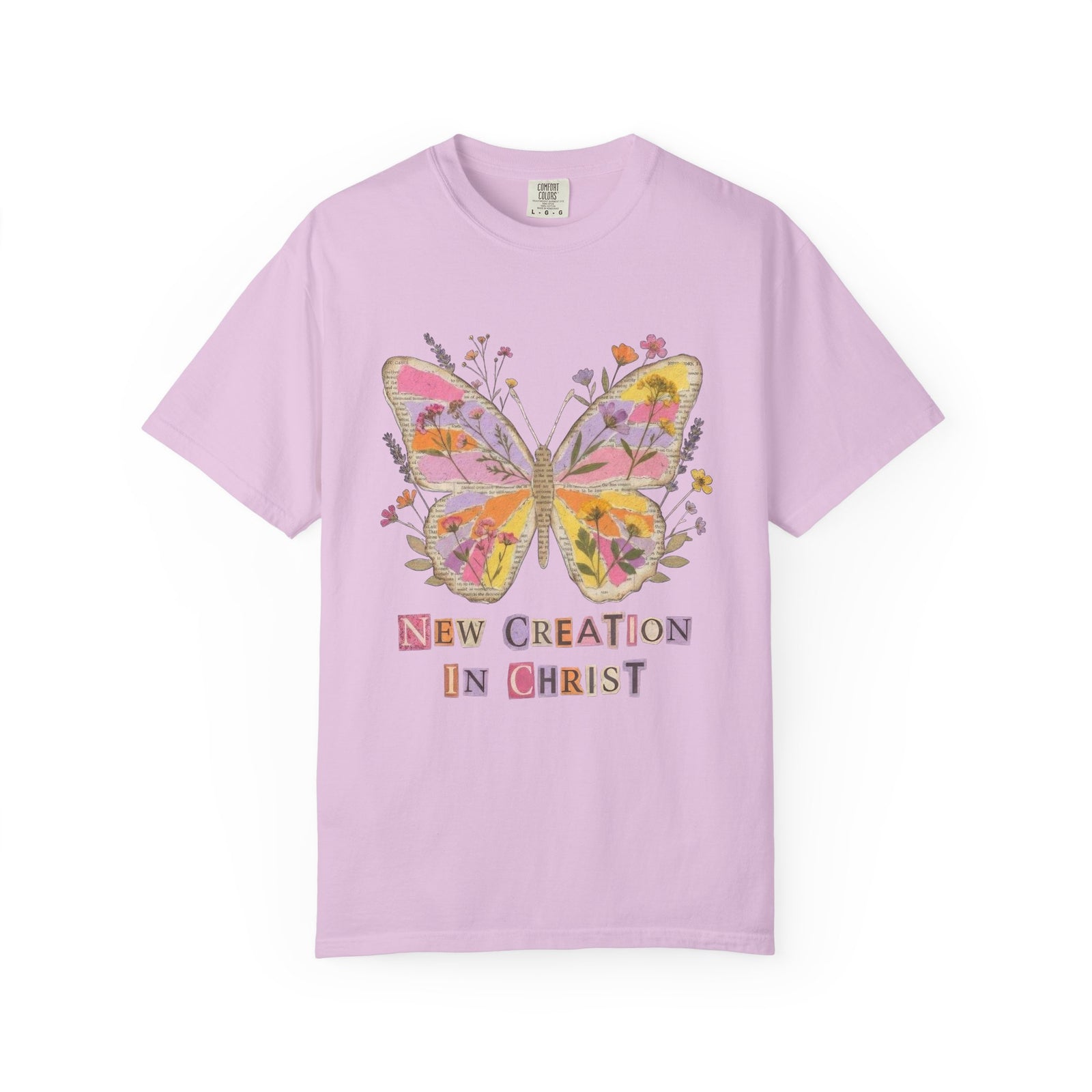 New Creation in Christ Butterfly Graphic T-Shirt Christian Inspirational Tee