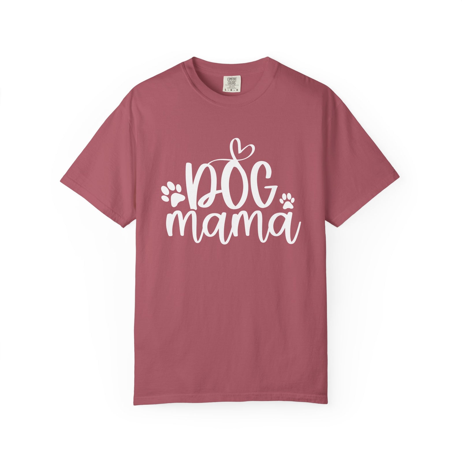 Dog Mama Heart Paws T-Shirt Cute Dog Mom Graphic Tee