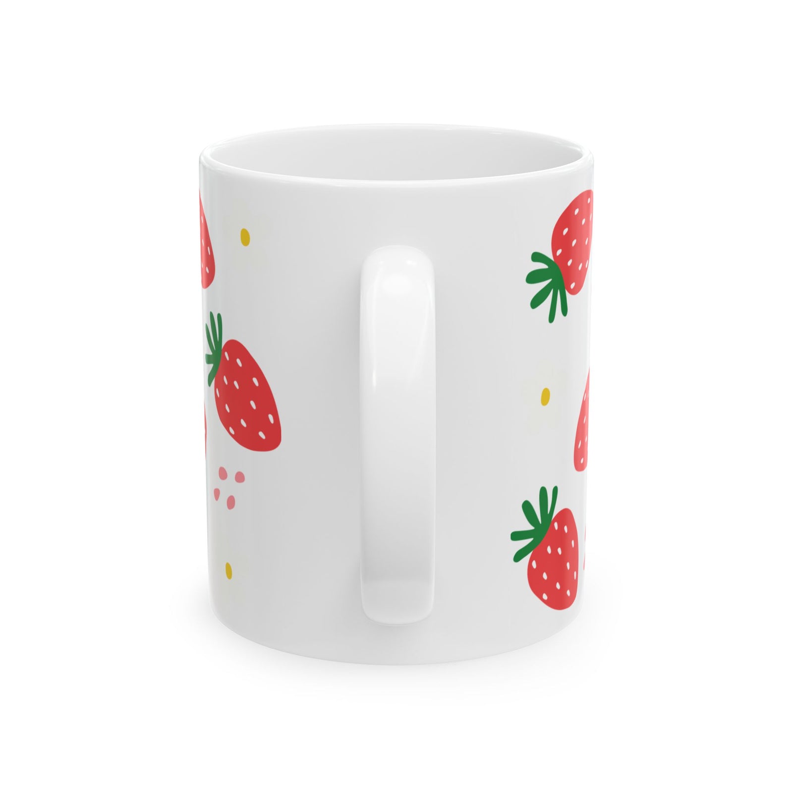 Strawberries Cute Ceramic Mug Coffee Cup (11oz & 15oz)