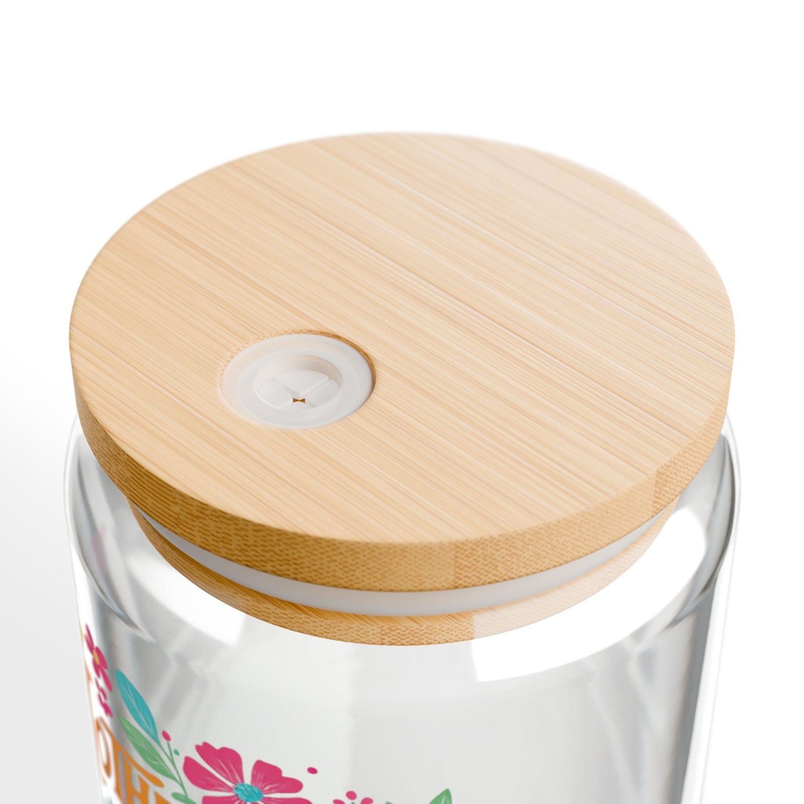 Motherhood Is Kingdom Work Sipper Glass 16oz Reusable Drink Jar with Lid & Straw