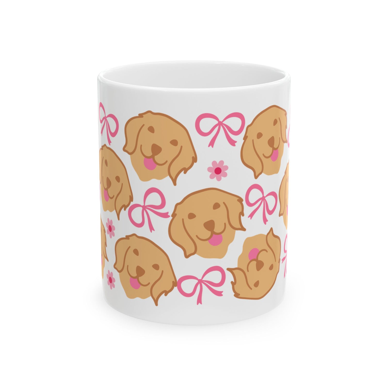 Bows & Dogs Cute Mug Coffee Cup (11oz & 15oz) - Sydney So Sweet