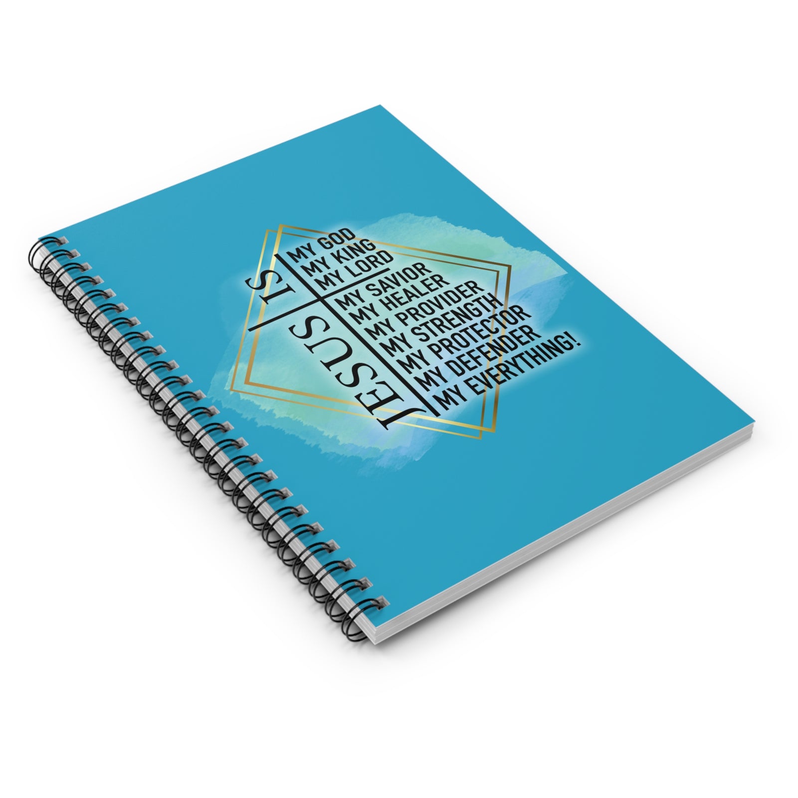 Jesus Is My Everything Faith Ruled Inspirational Christian Journal Spiral Notebook