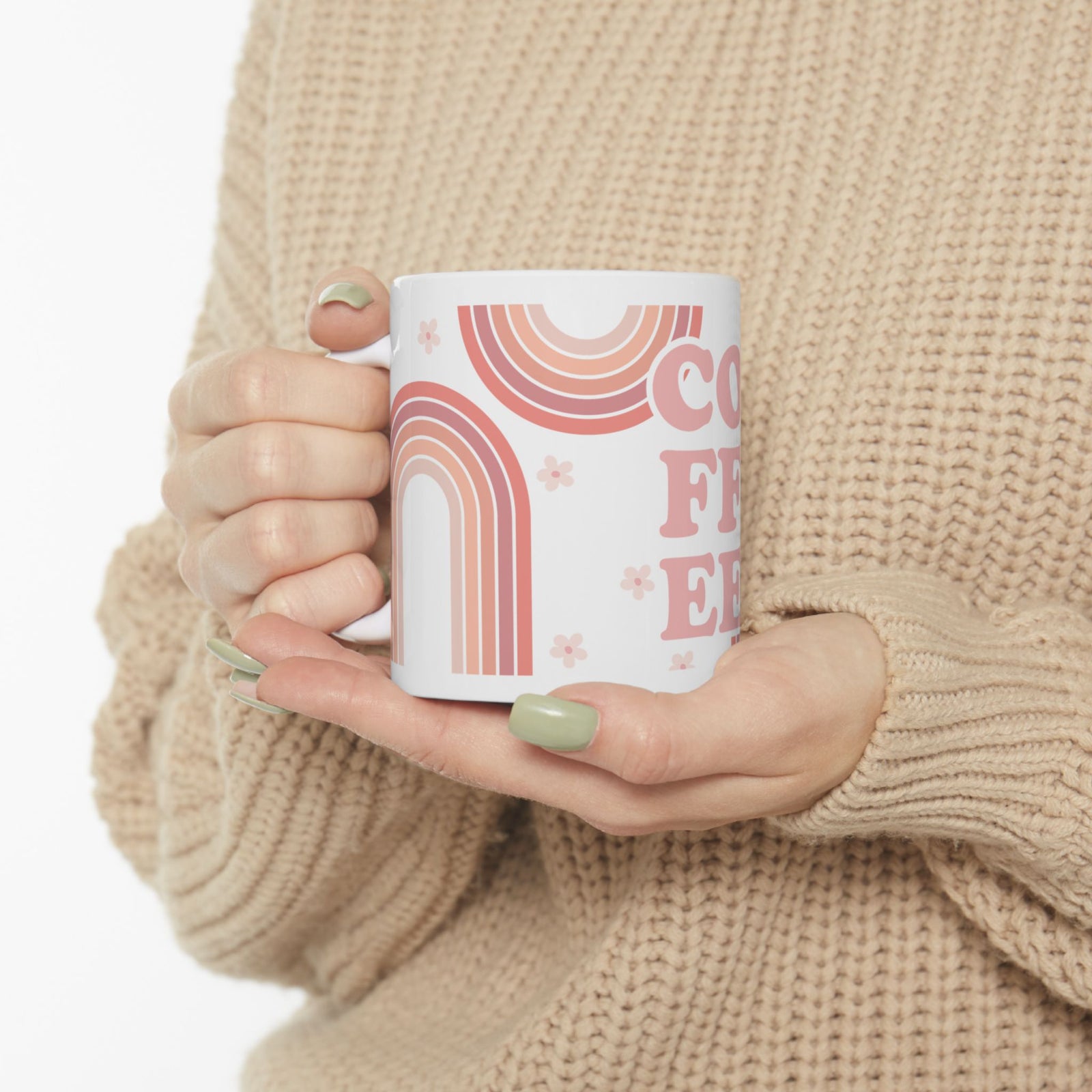 Boho Coffee Cute Ceramic Mug Coffee Cup (11oz & 15oz)