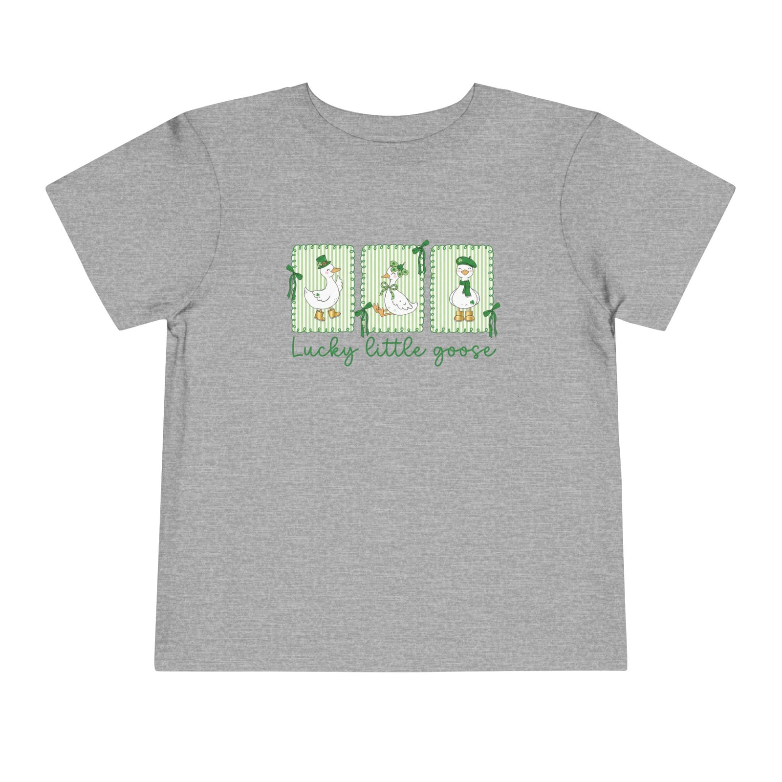 Lucky Little Goose Toddler Tee St. Patrick's Day Graphic T-Shirt