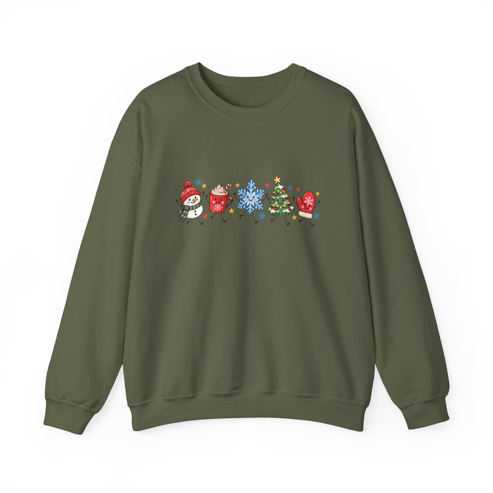 Winter Doodles Christmas Crewneck Women's Sweatshirt
