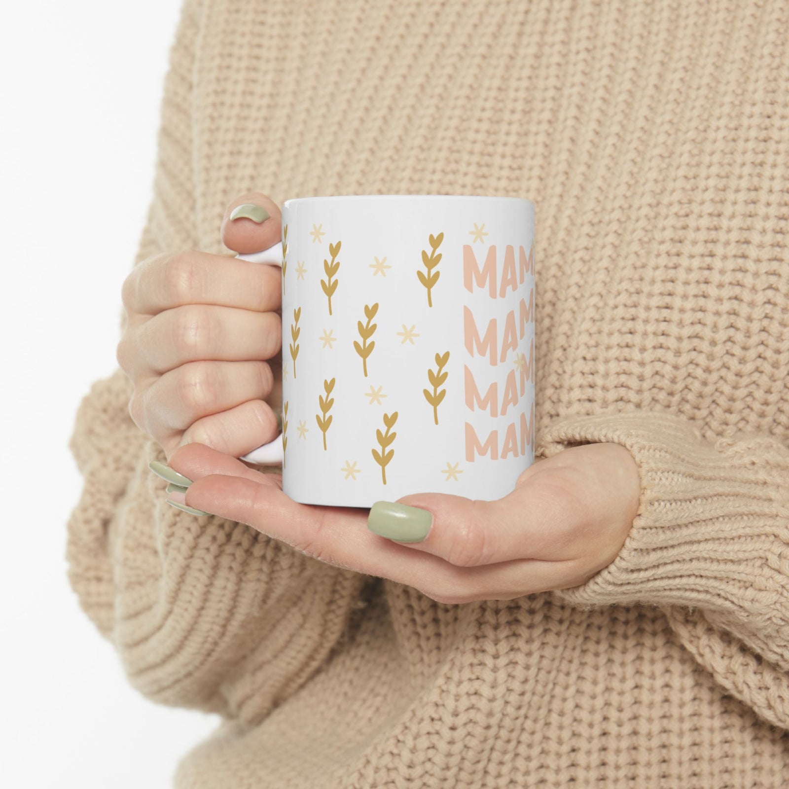 Boho Mama Cute Ceramic Mug Coffee Cup (11oz & 15oz)