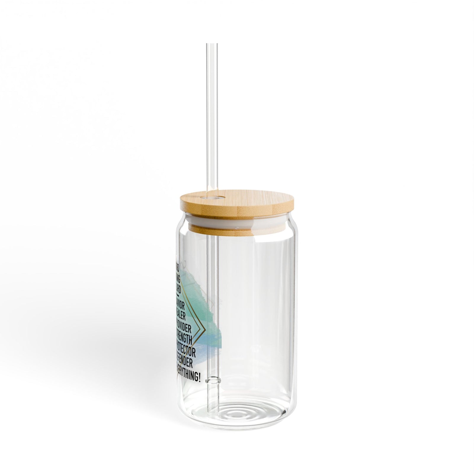 Jesus is my Everything Christian Tumbler Sipper Glass 16oz — Reusable Drink Jar with Lid & Straw - Sydney So Sweet