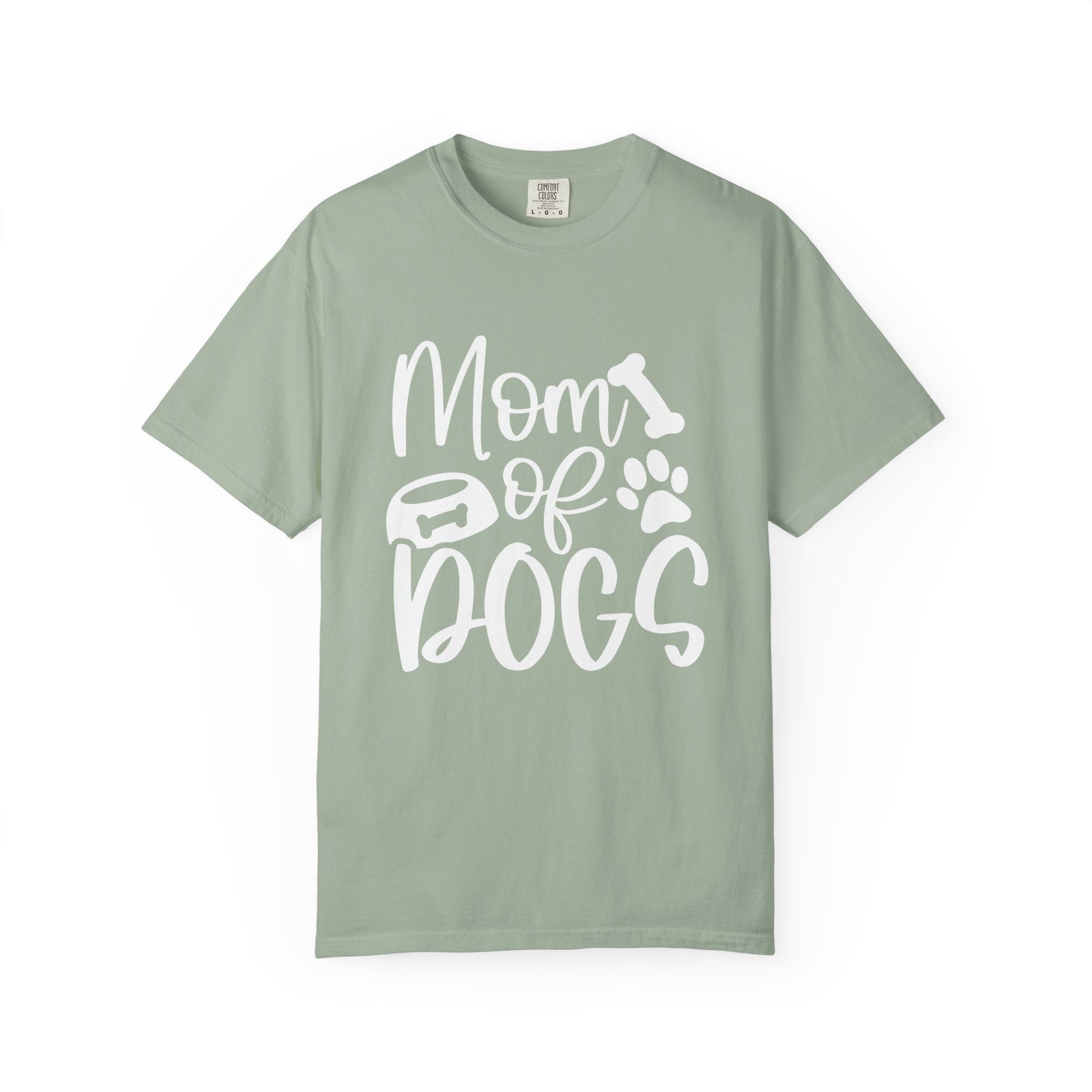 Mom of Dogs Bowl & Bone T-Shirt Cute Dog Mom Graphic Tee