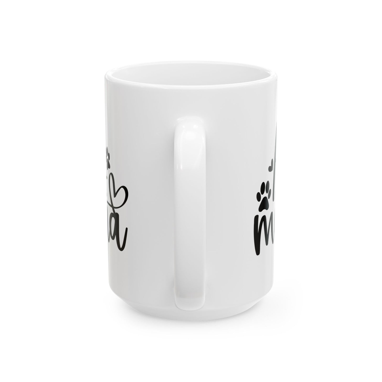 Fur Mama Paw Print Dog & Cat Lovers Cute Ceramic Mug Coffee Cup (11oz & 15oz)
