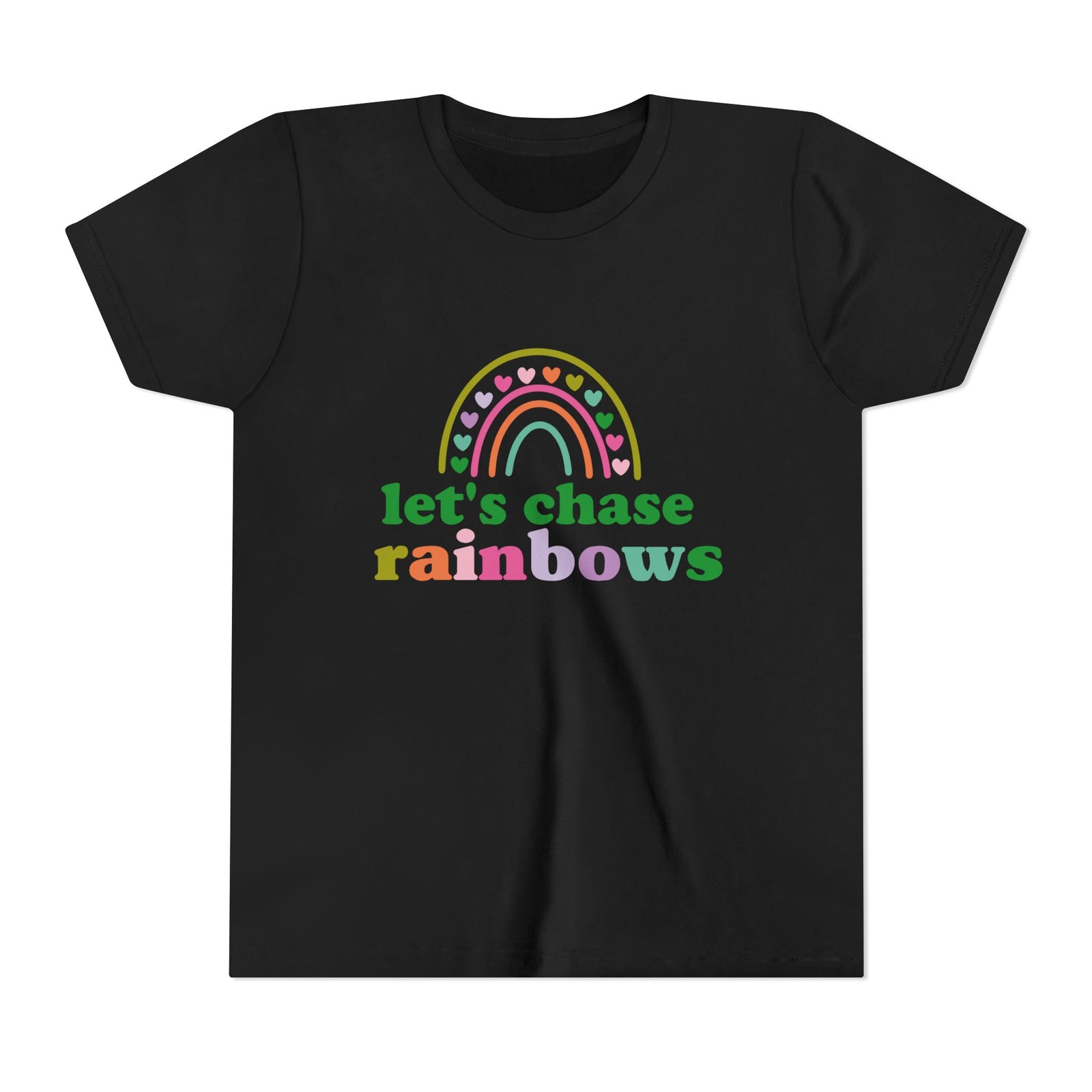 Let’s Chase Rainbows Youth Tee Cute St. Patrick's Day Kids T-Shirt