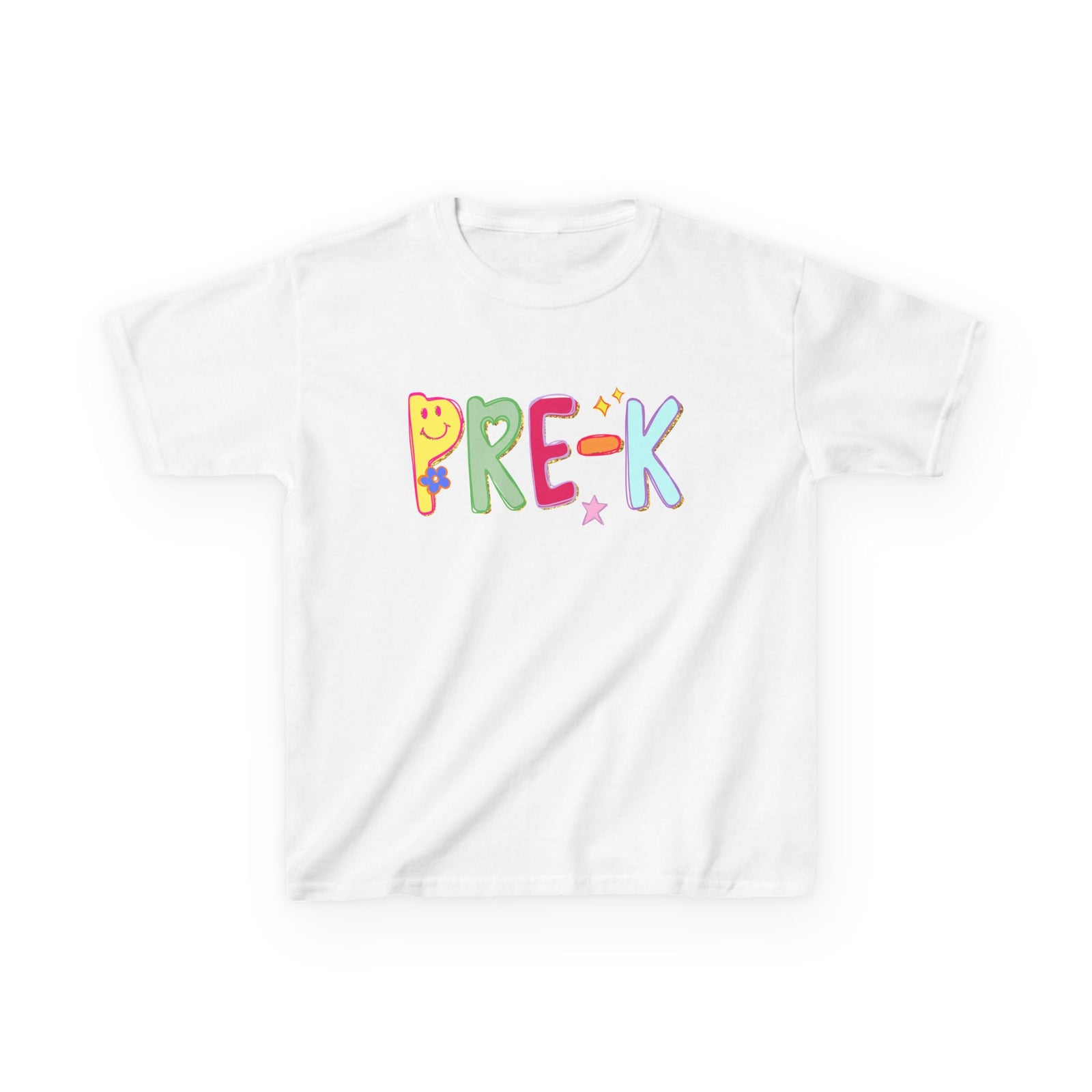 Pre-K Kids T-Shirt Cute & Colorful Back to School Preschool Tee