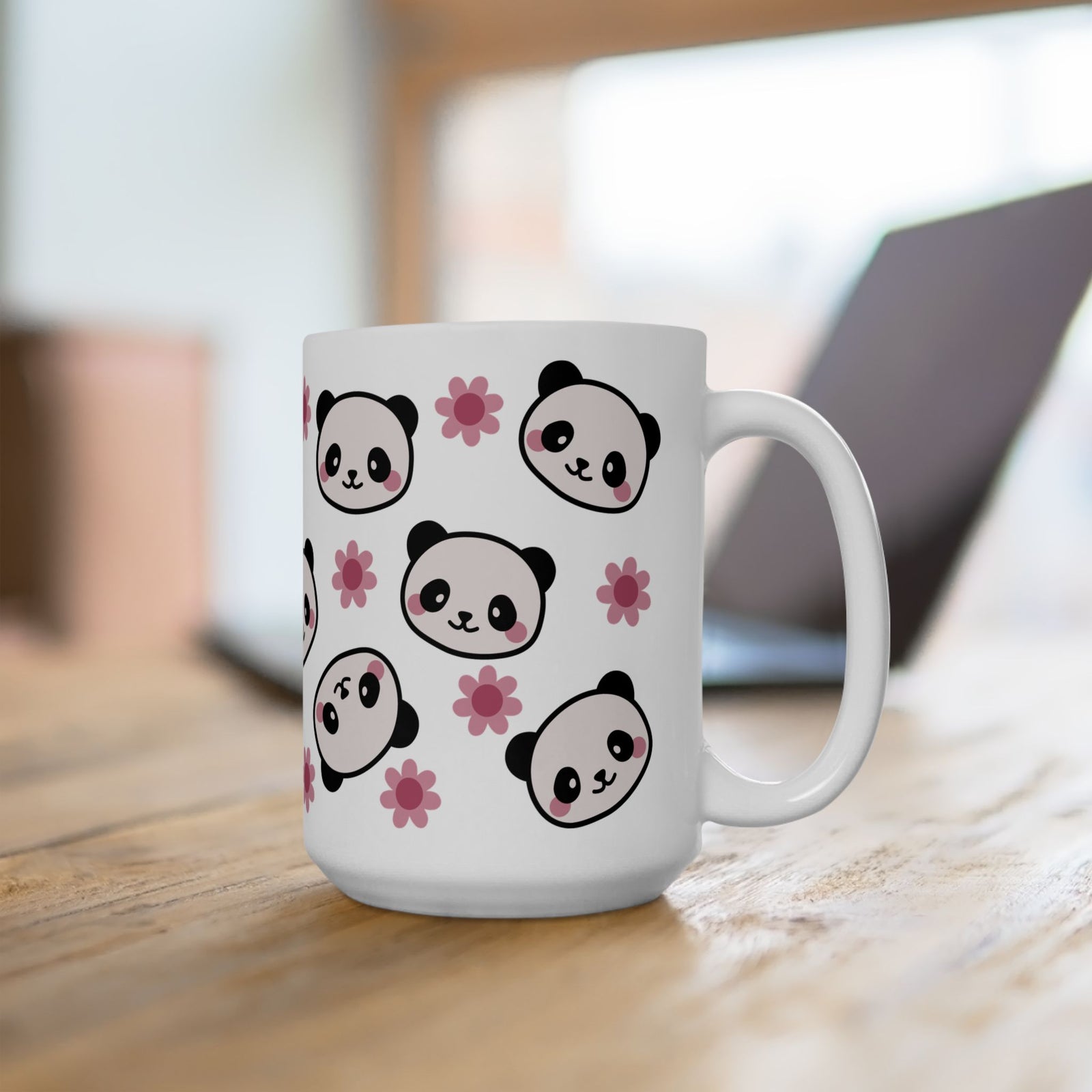 Panda Blossom Cute Kawaii Ceramic Mug Coffee Cup (11oz & 15oz) - Sydney So Sweet