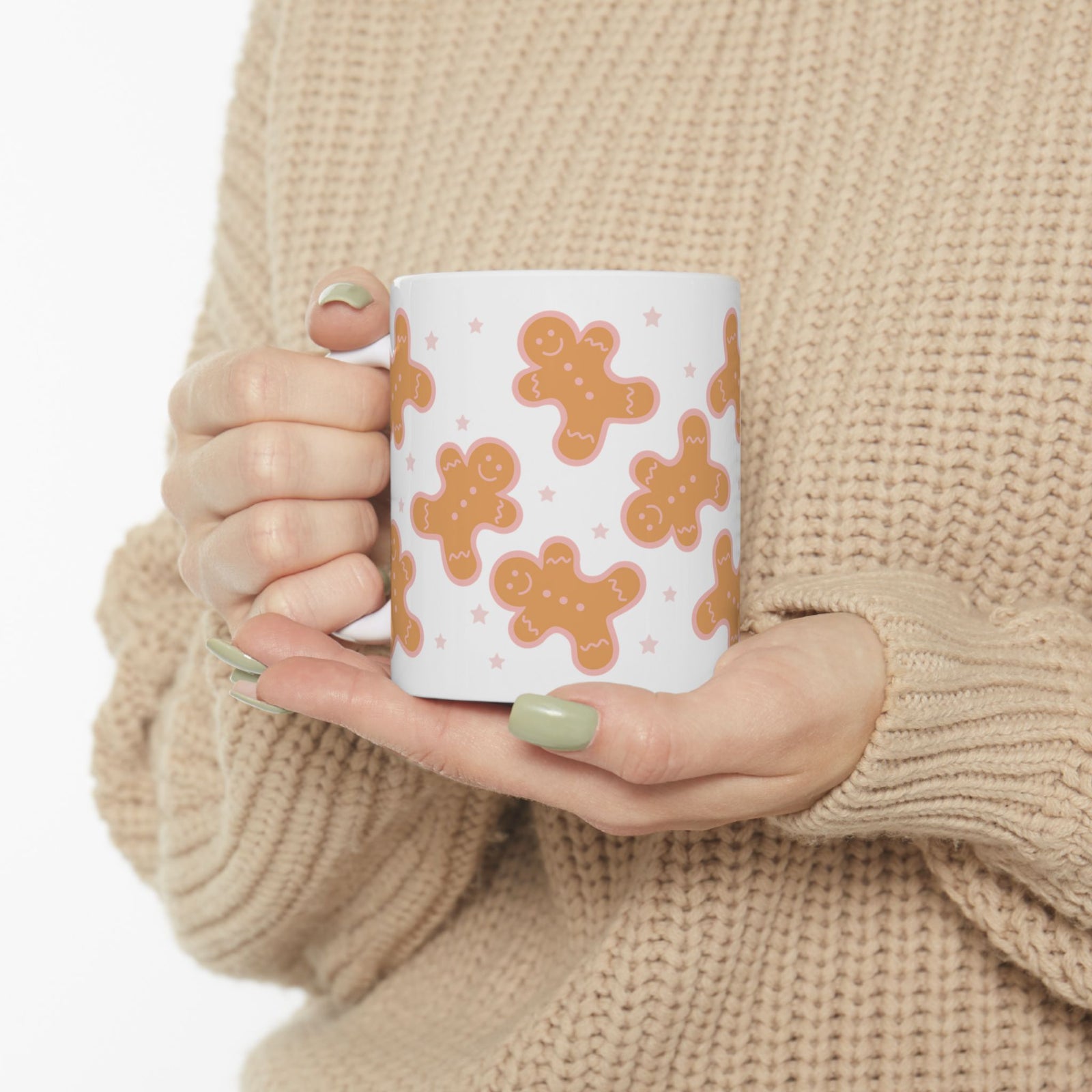 Sweet Gingerbread Cookies Ceramic Mug Coffee Cup (11oz & 15oz)