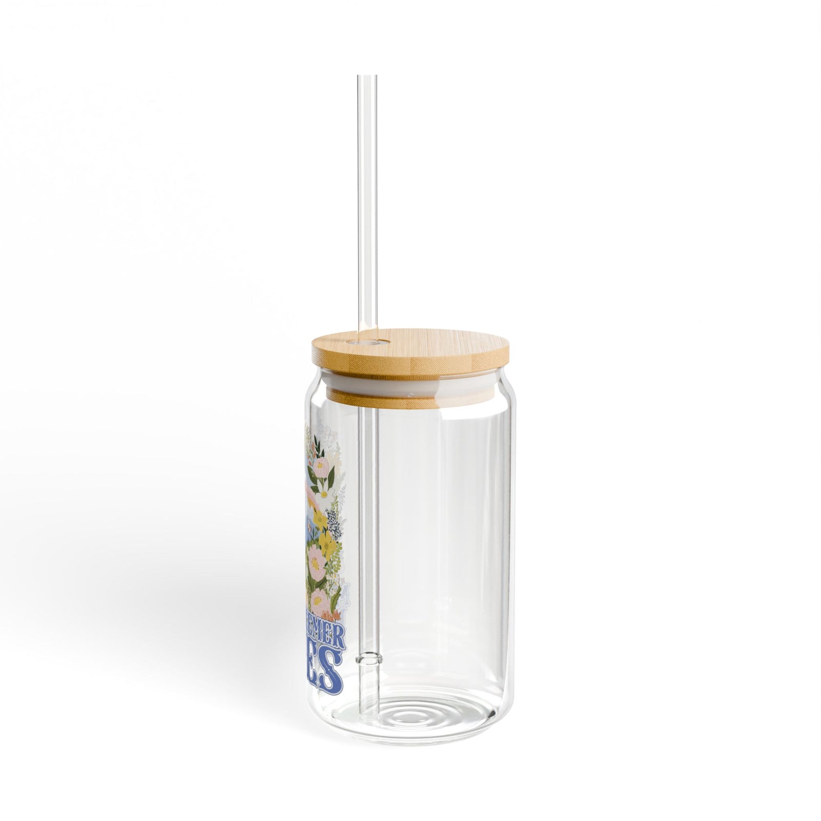My Redeemer Lives Easter Inspirational Sipper Glass 16oz — Reusable Drink Jar with Lid & Straw