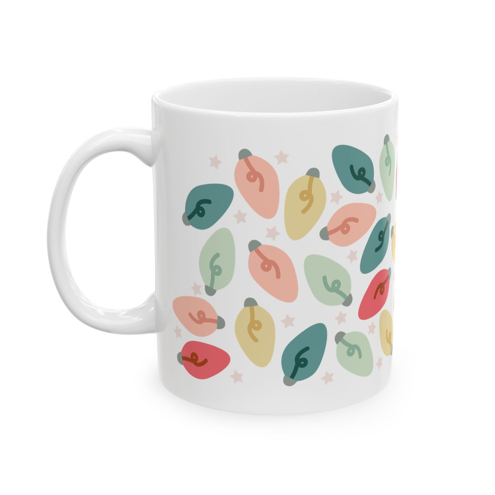 Bright Christmas Lights Ceramic Mug Coffee Cup (11oz & 15oz)