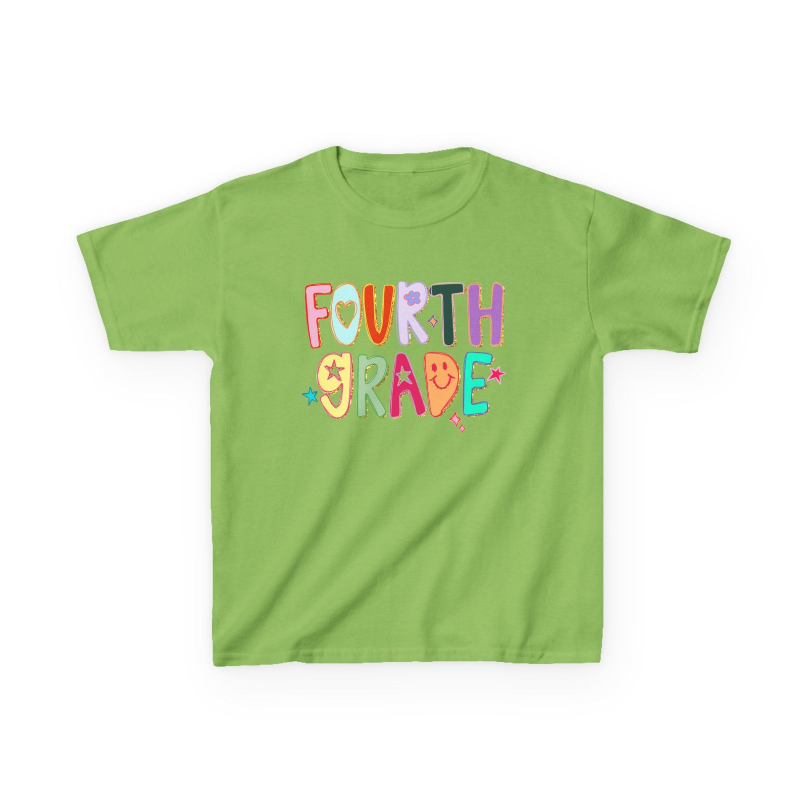Fourth Grade Kids T-Shirt Cute & Colorful Back to School 4th Grade Tee