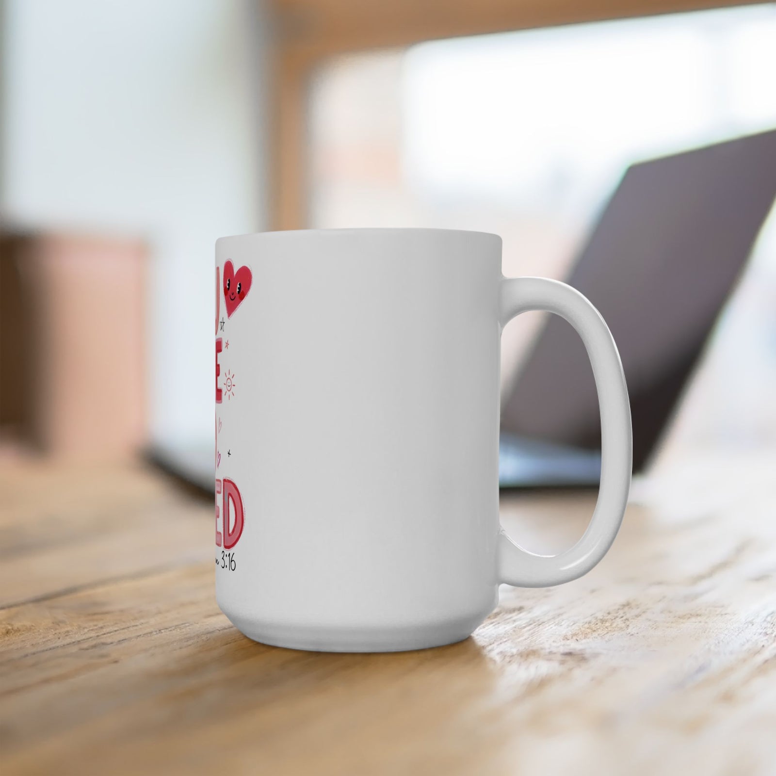 You Are So Loved John 3:16 Cute Ceramic Mug Coffee Cup (11oz & 15oz) - Sydney So Sweet