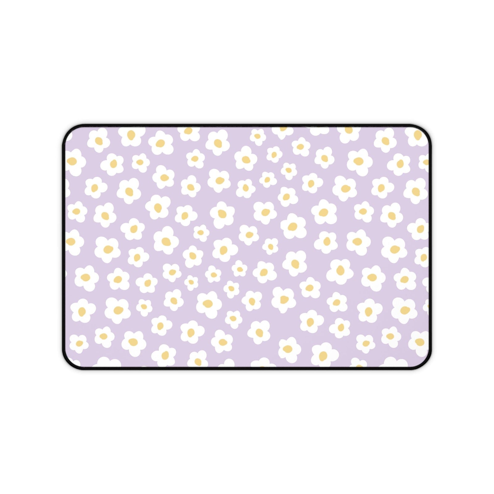 Floral Desk Mat - Lavender Daisy Flower Design for Home Office Decor - Sydney So Sweet