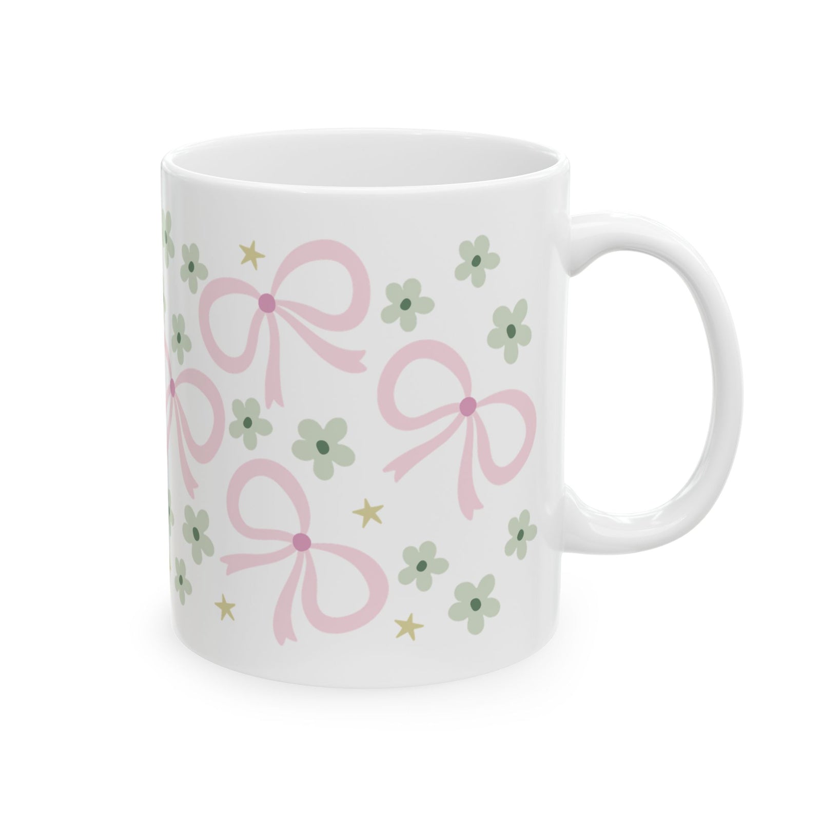 Spring Bows Cute Ceramic Mug Coffee Cup (11oz & 15oz)