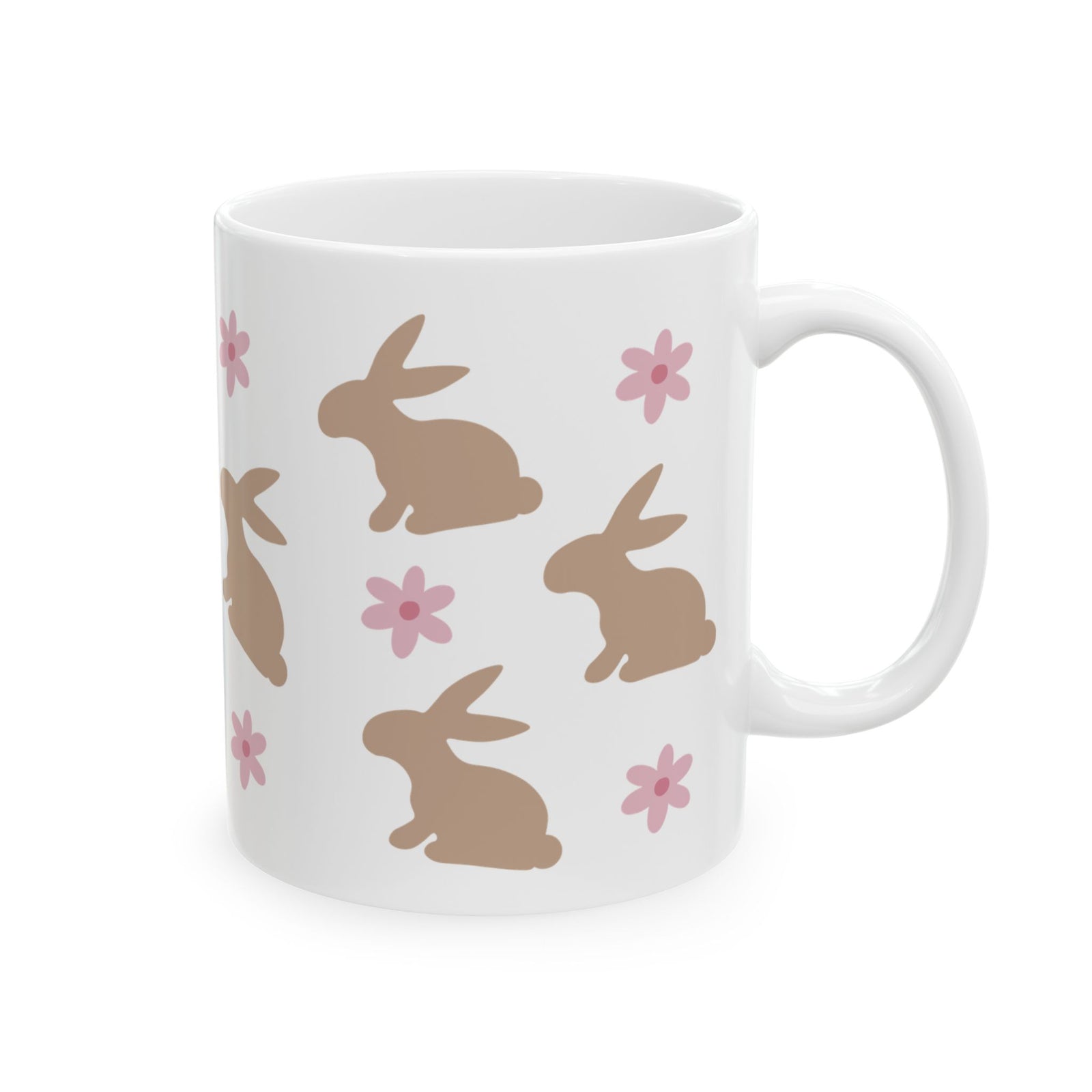 Daisy Bunny Cute Ceramic Mug Coffee Cup (11oz & 15oz)