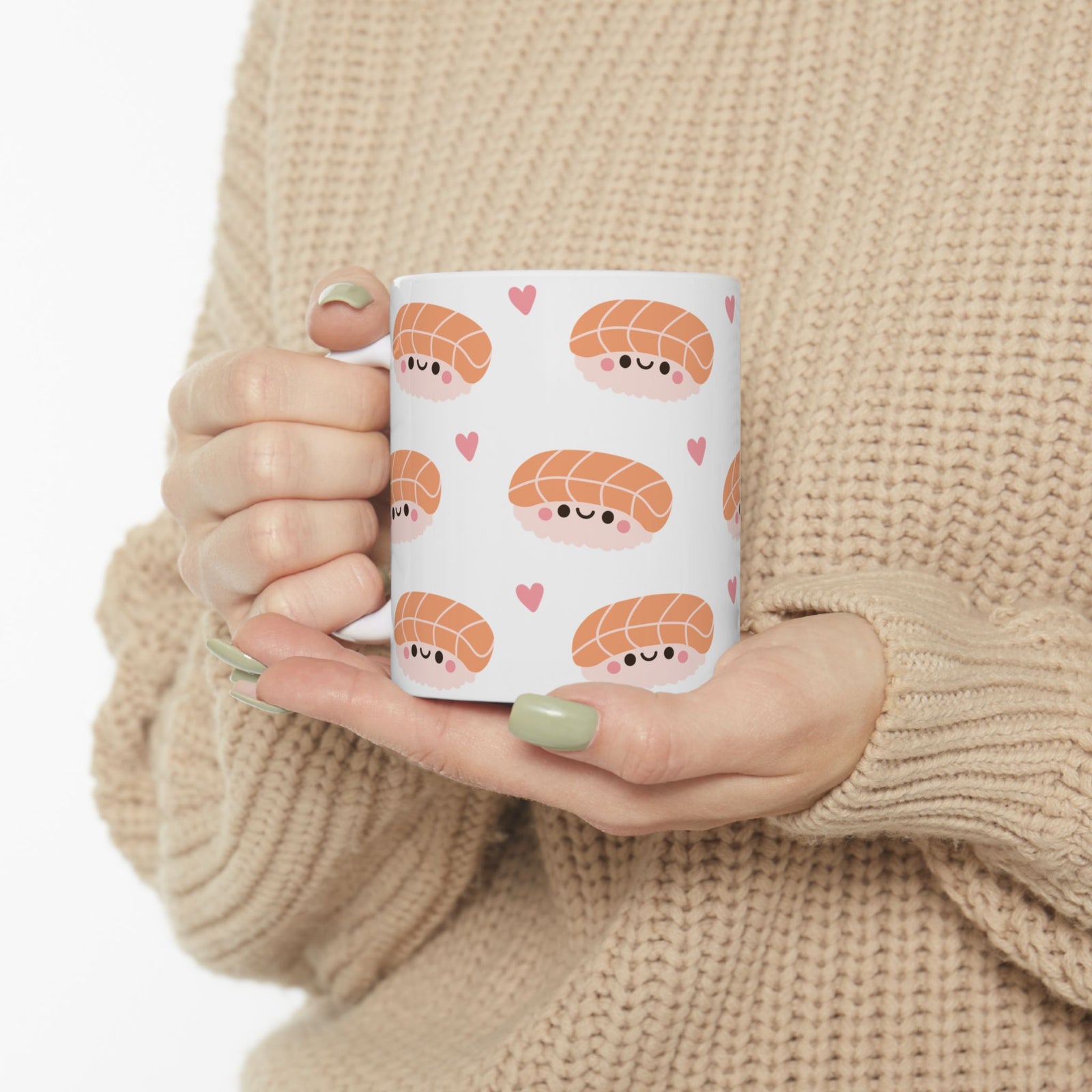 Kawaii Sushi Cute Ceramic Mug Coffee Cup (11oz & 15oz)