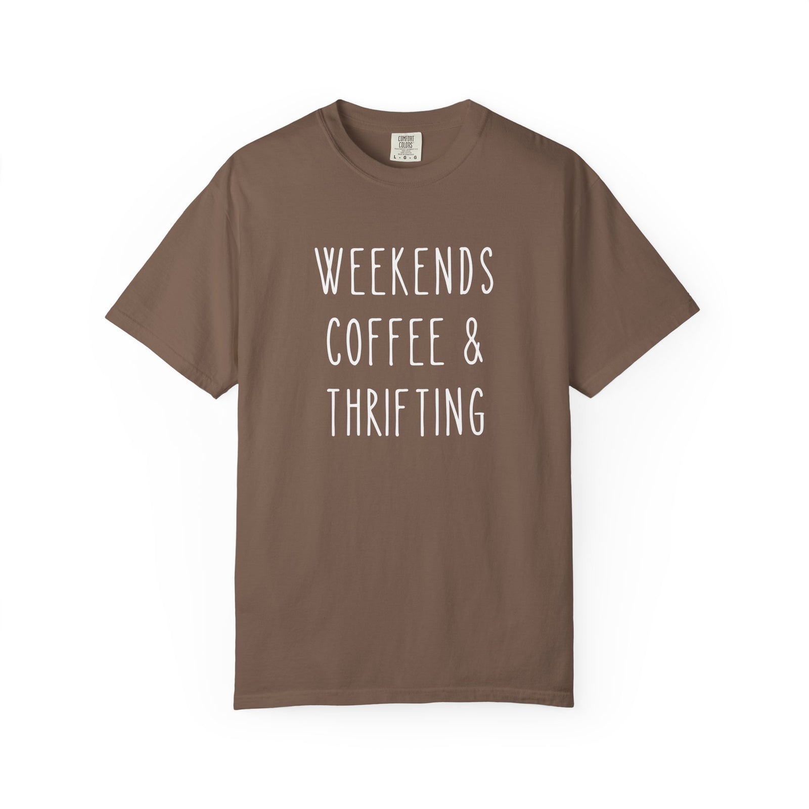 Weekends Coffee & Thrifting T-Shirt Graphic Unisex Tee - Sydney So Sweet