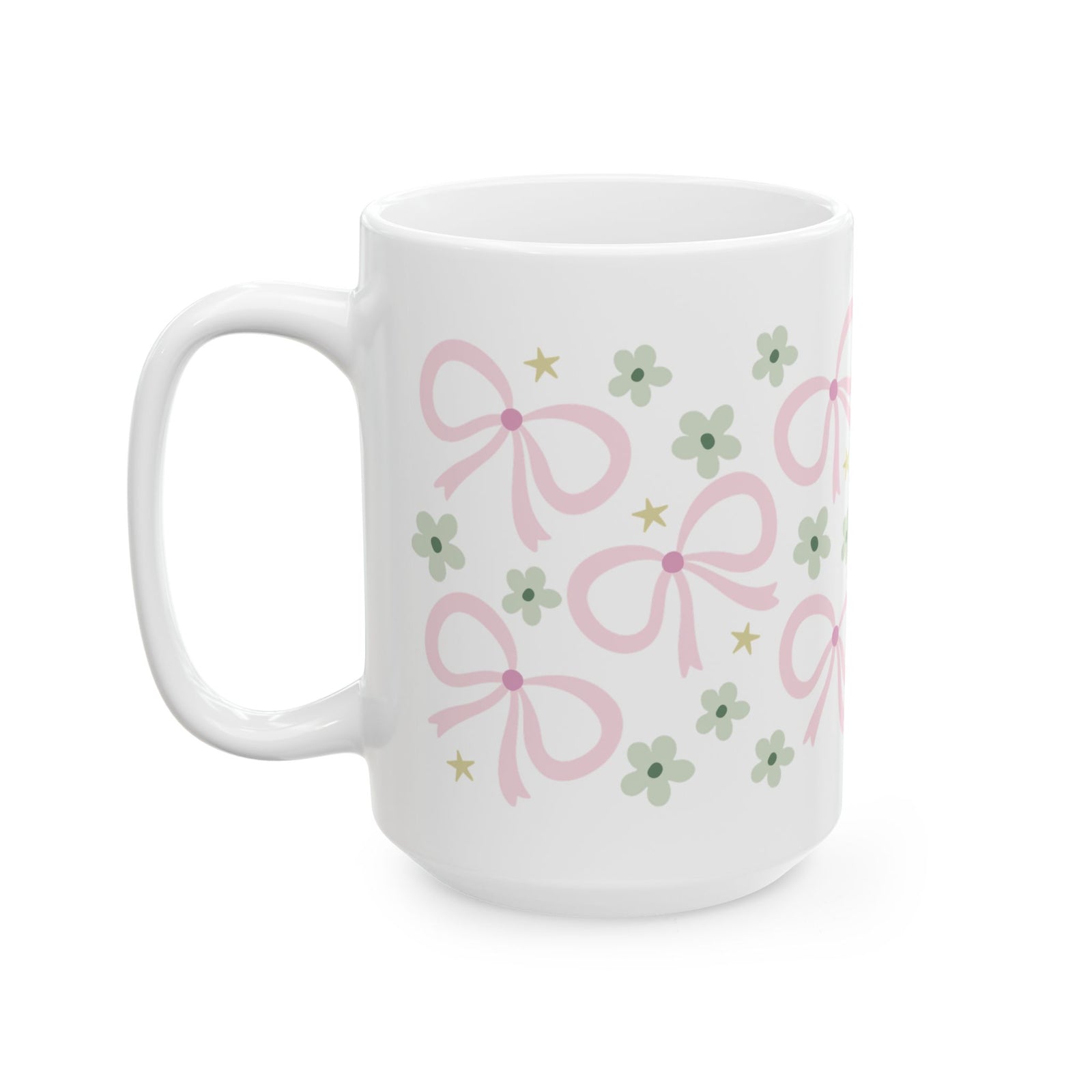 Spring Bows Cute Ceramic Mug Coffee Cup (11oz & 15oz)