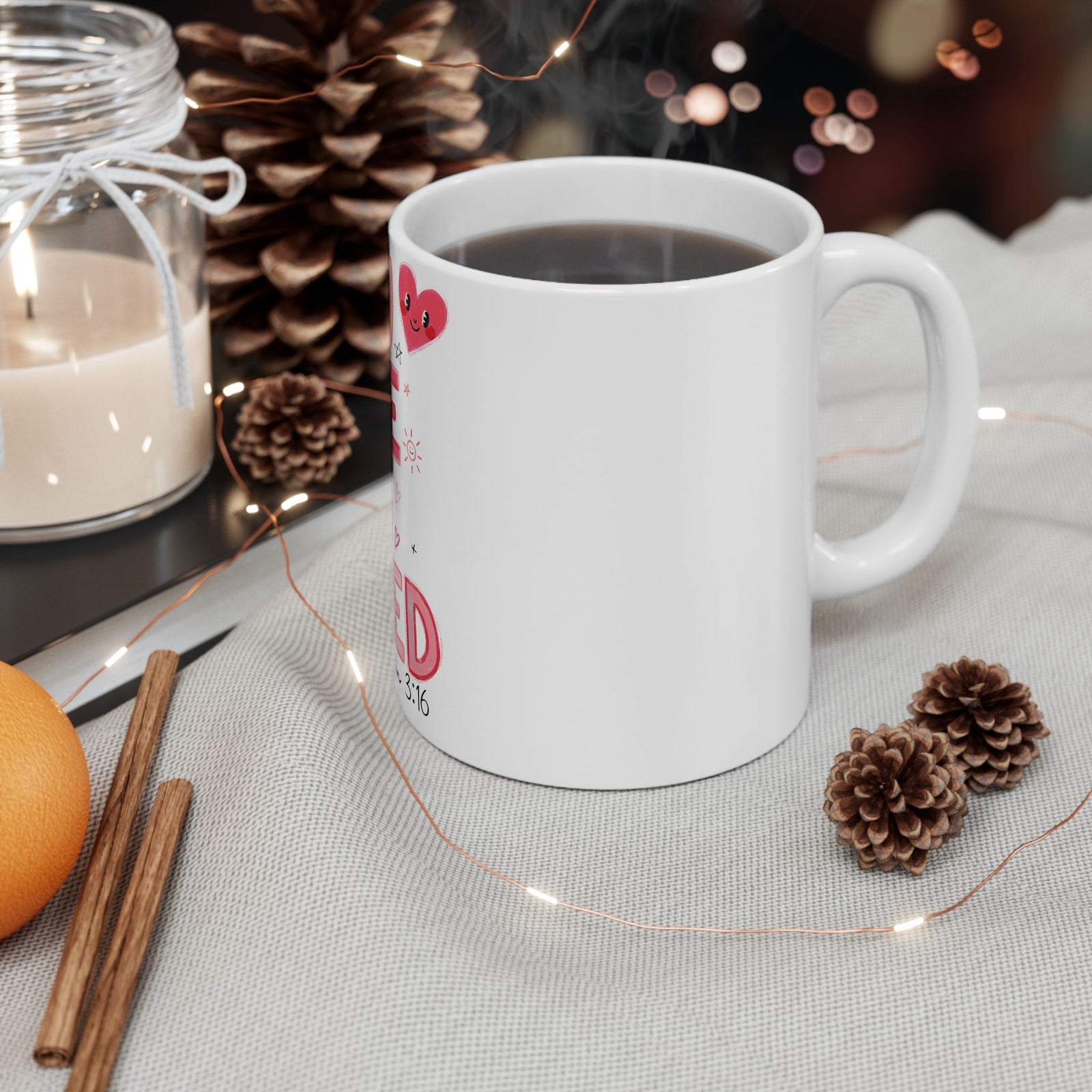 You Are So Loved John 3:16 Cute Ceramic Mug Coffee Cup (11oz & 15oz) - Sydney So Sweet