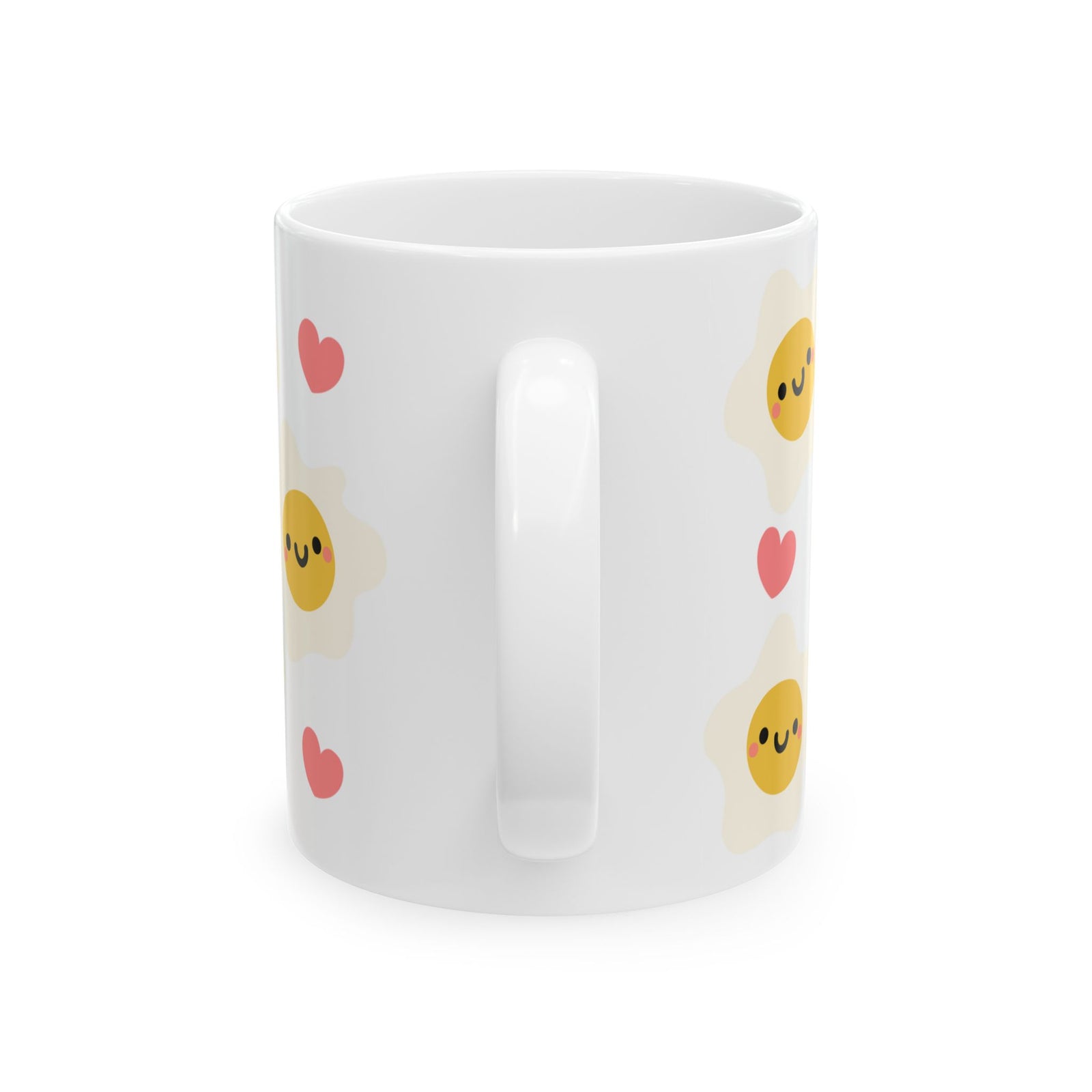 Kawaii Eggs Sunny Side Up Cute Ceramic Mug Coffee Cup (11oz & 15oz)