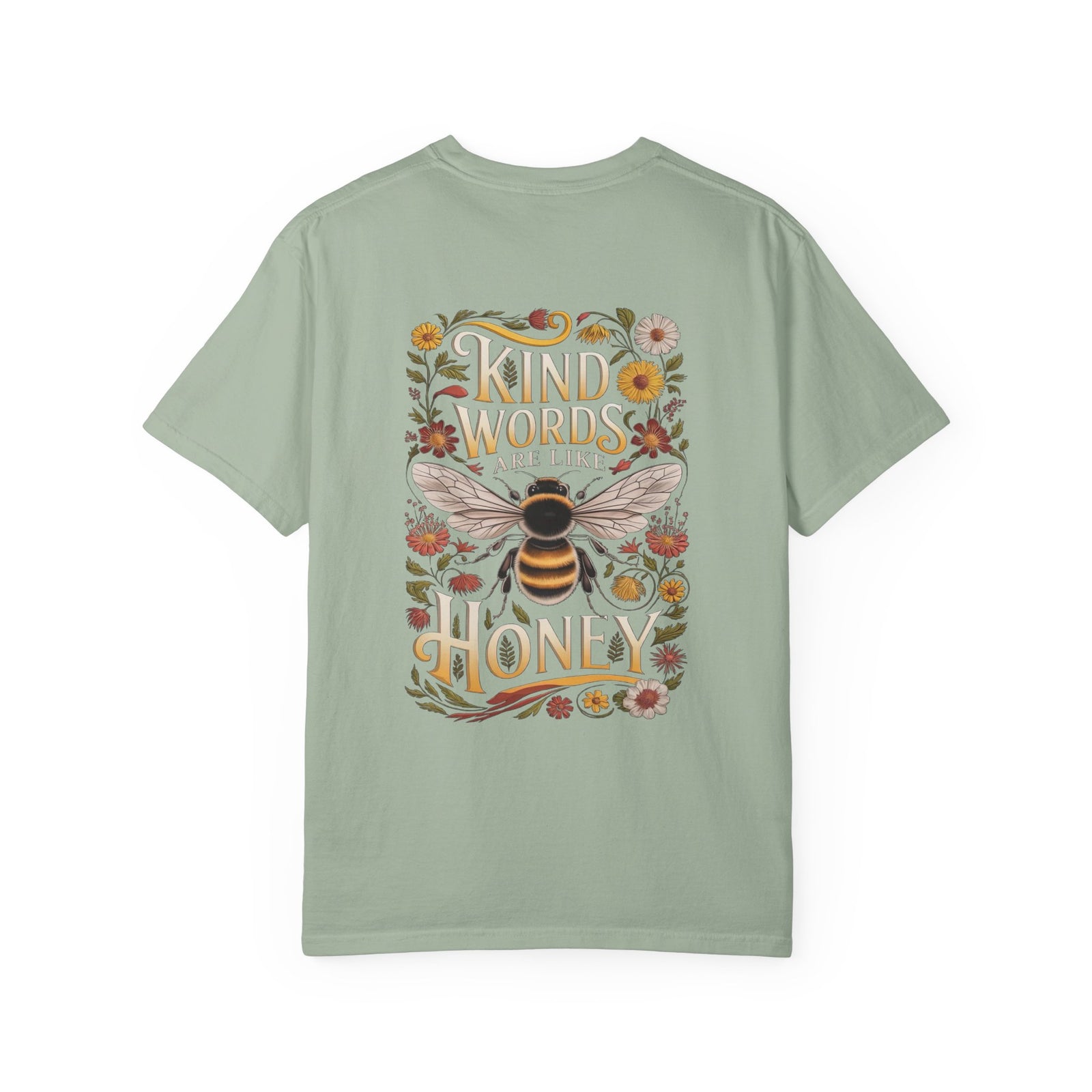 Kind Words are Like Honey T-Shirt Proverbs Bee Floral Tee