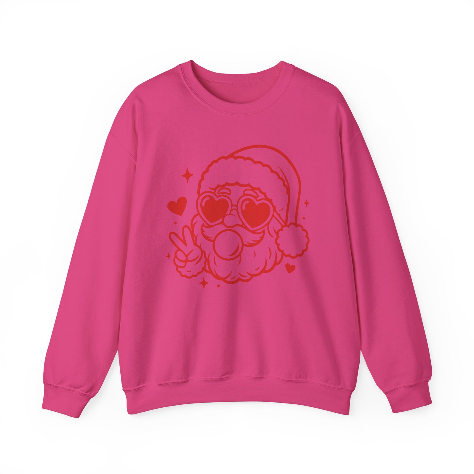 Cool Santa Baby Bubblegum Heavy Blend Women's Crewneck Cozy Christmas Graphic Sweatshirt - Sydney So Sweet
