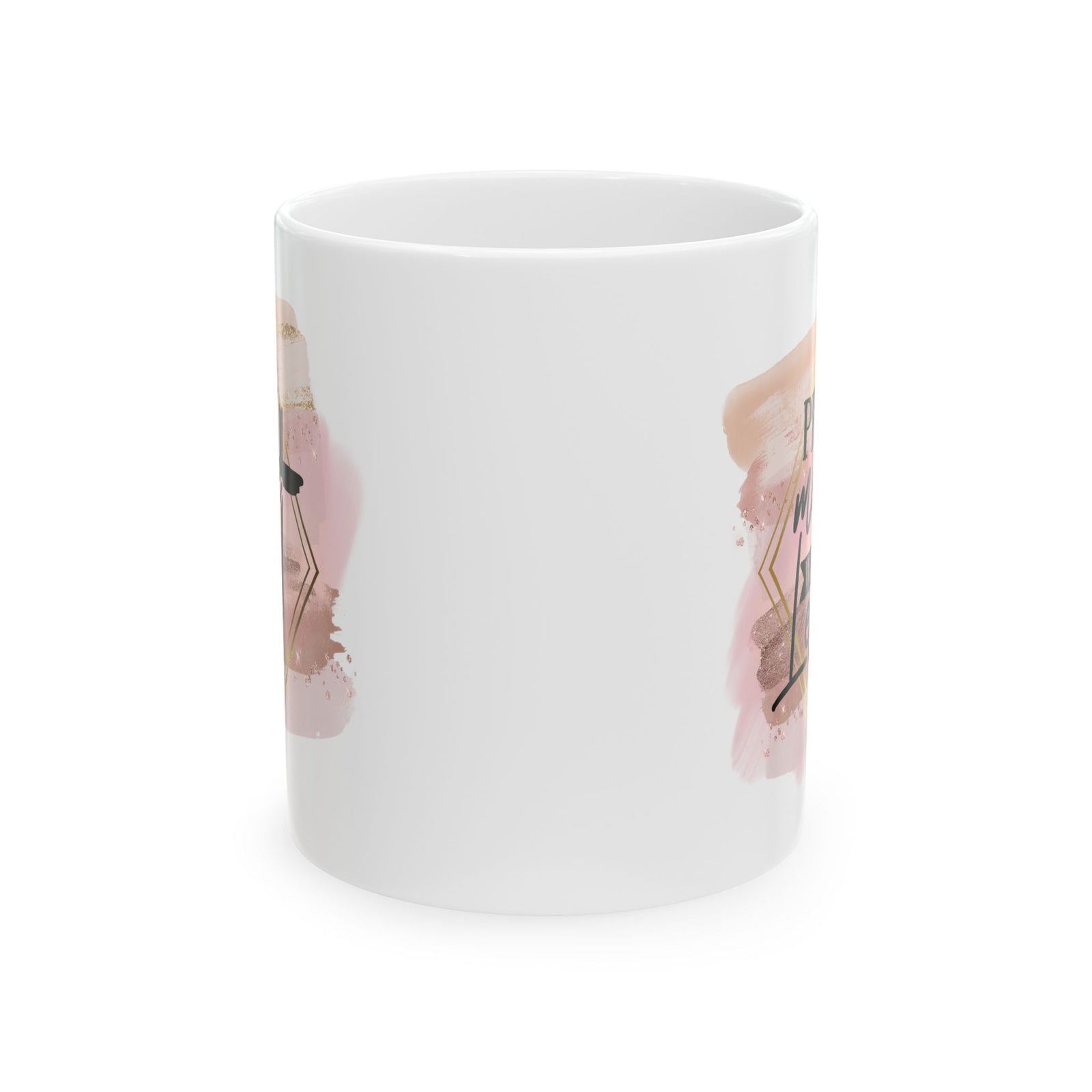 Pray More Worry Less Christian Inspirational Ceramic Mug (11oz, 15oz) - Sydney So Sweet