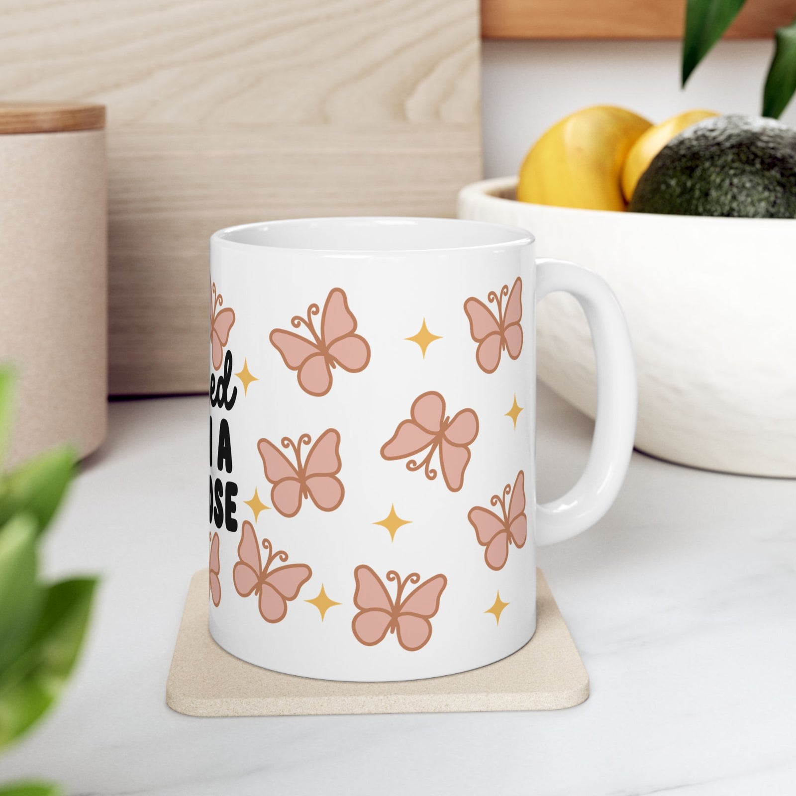 Created With a Purpose Cute Ceramic Mug Coffee Cup (11oz & 15oz)