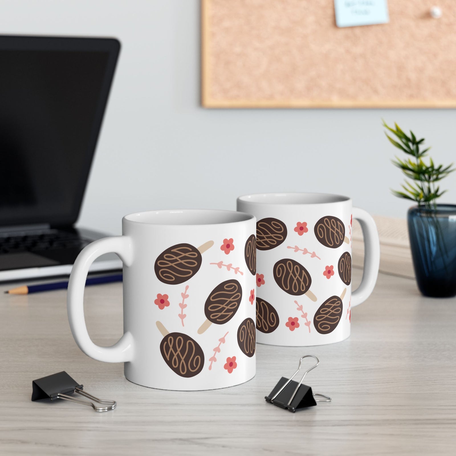 Fudge Pops Cute Ceramic Mug Coffee Cup (11oz & 15oz)